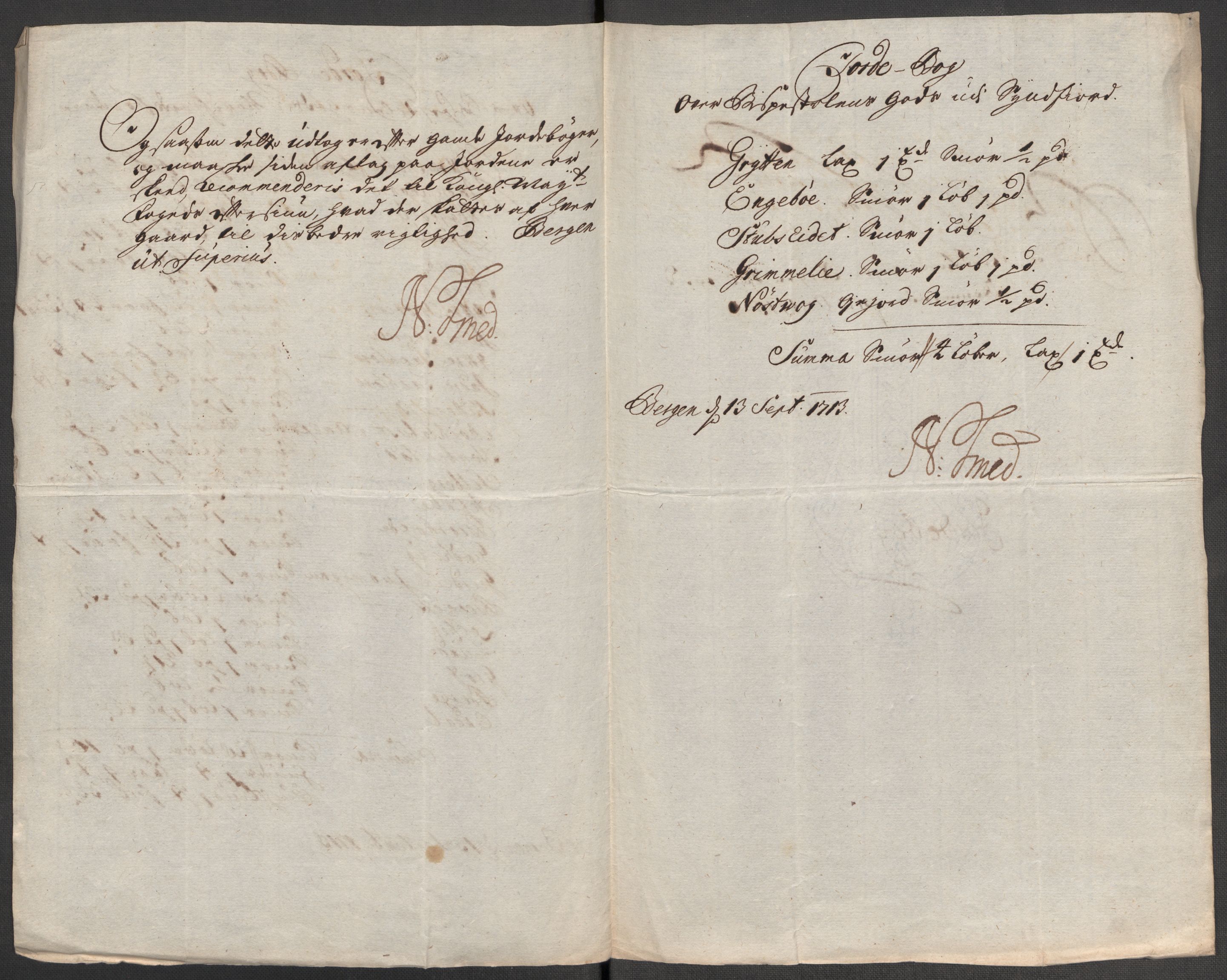 Rentekammeret inntil 1814, Reviderte regnskaper, Fogderegnskap, AV/RA-EA-4092/R53/L3437: Fogderegnskap Sunn- og Nordfjord, 1713, s. 256