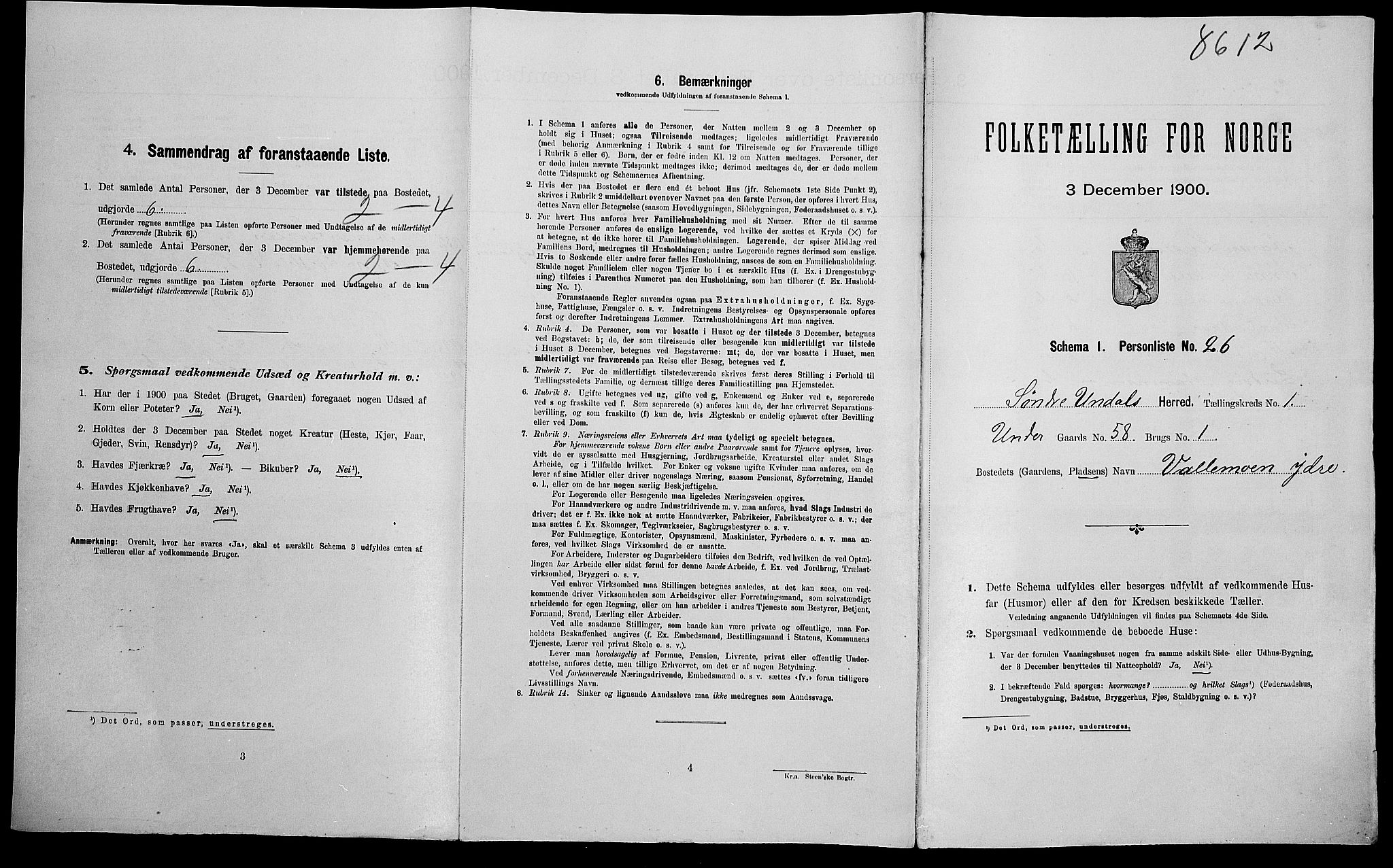 SAK, Folketelling 1900 for 1029 Sør-Audnedal herred, 1900, s. 145