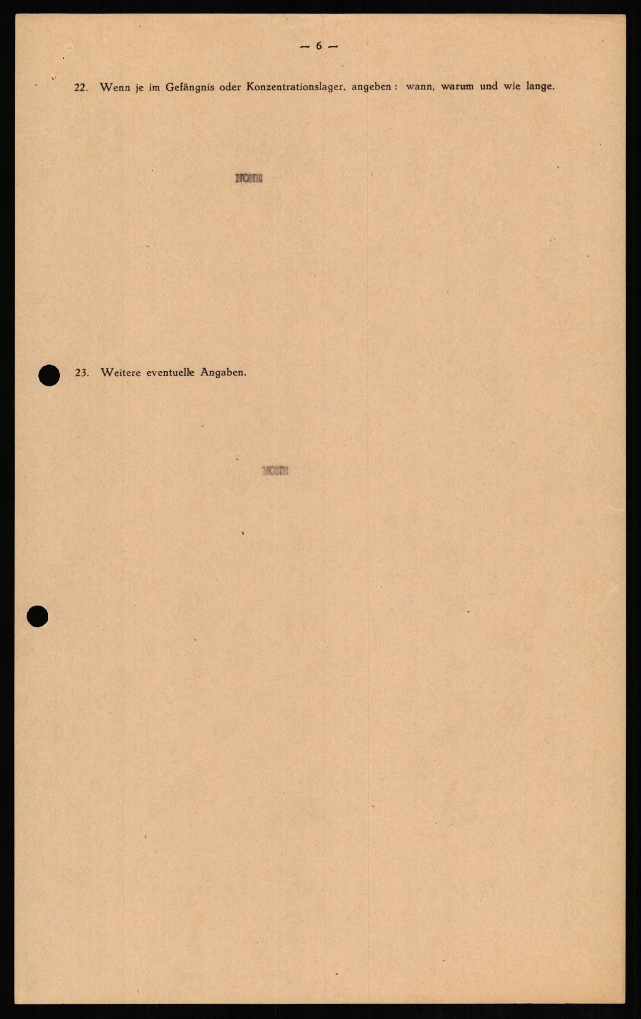 Forsvaret, Forsvarets overkommando II, AV/RA-RAFA-3915/D/Db/L0013: CI Questionaires. Tyske okkupasjonsstyrker i Norge. Tyskere., 1945-1946, s. 146