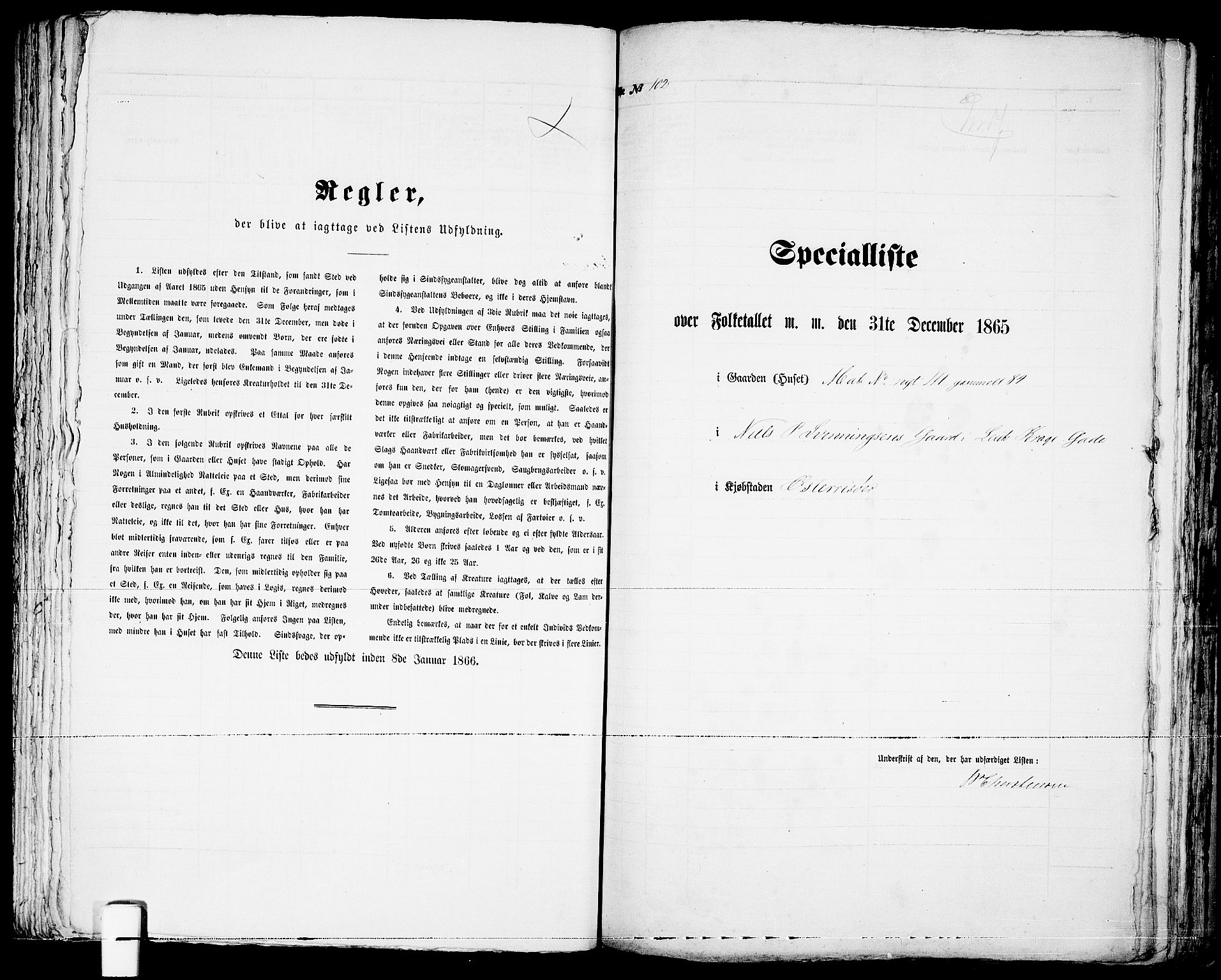 RA, Folketelling 1865 for 0901B Risør prestegjeld, Risør kjøpstad, 1865, s. 211