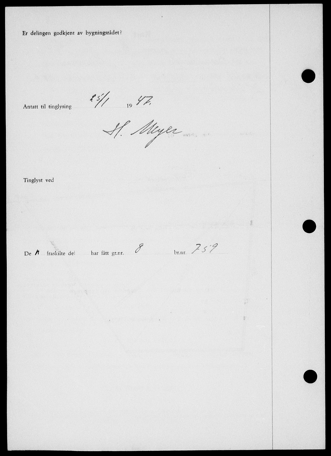 Onsøy sorenskriveri, SAO/A-10474/G/Ga/Gab/L0018: Pantebok nr. II A-18, 1946-1947, Dagboknr: 220/1947