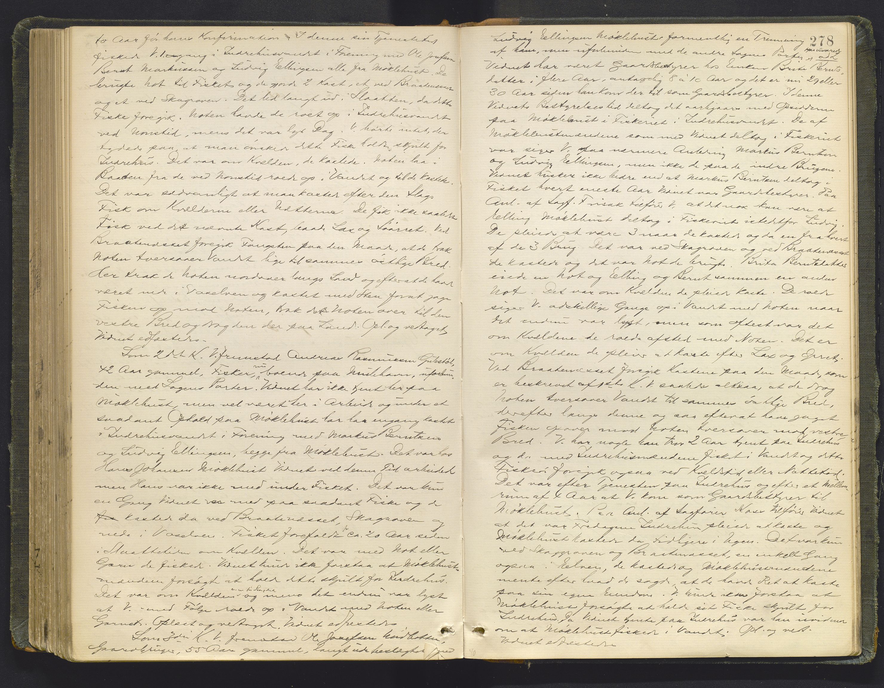 Sunnfjord tingrett, AV/SAB-A-3201/1/F/Fb/Fba/L0053: Ekstrarettsprotokoll, 1888-1897, s. 277b-278a