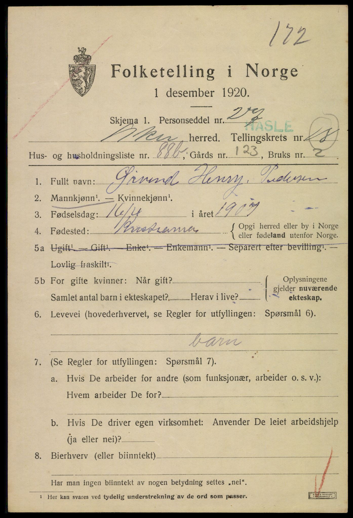 SAO, Folketelling 1920 for 0218 Aker herred, 1920, s. 111652