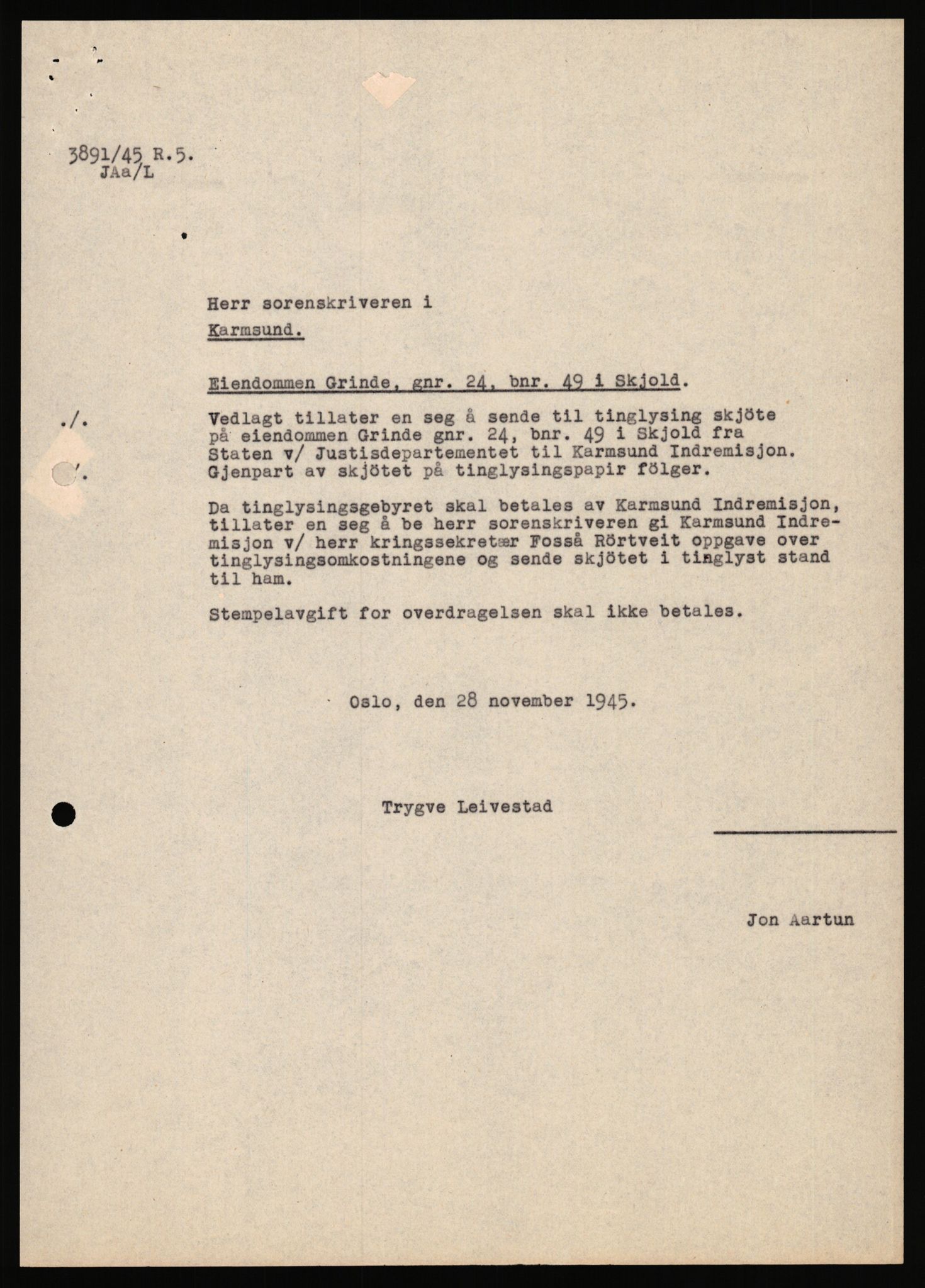 Forsvarsdepartementet, 10. kontor / Oppgjørskontoret, AV/RA-RAFA-1225/D/Dd/L0351: Rogaland, 1941-1958, s. 21