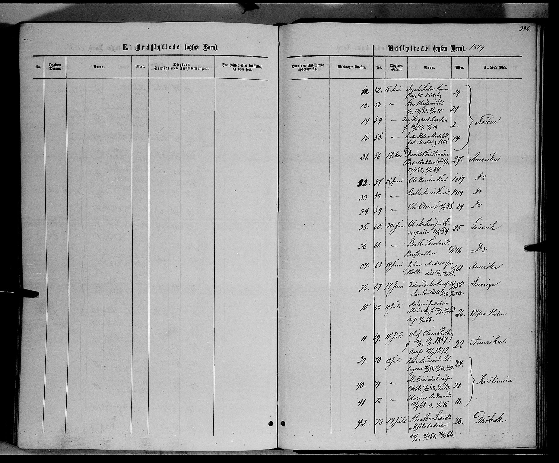 Vardal prestekontor, SAH/PREST-100/H/Ha/Hab/L0006: Klokkerbok nr. 6, 1869-1881, s. 386