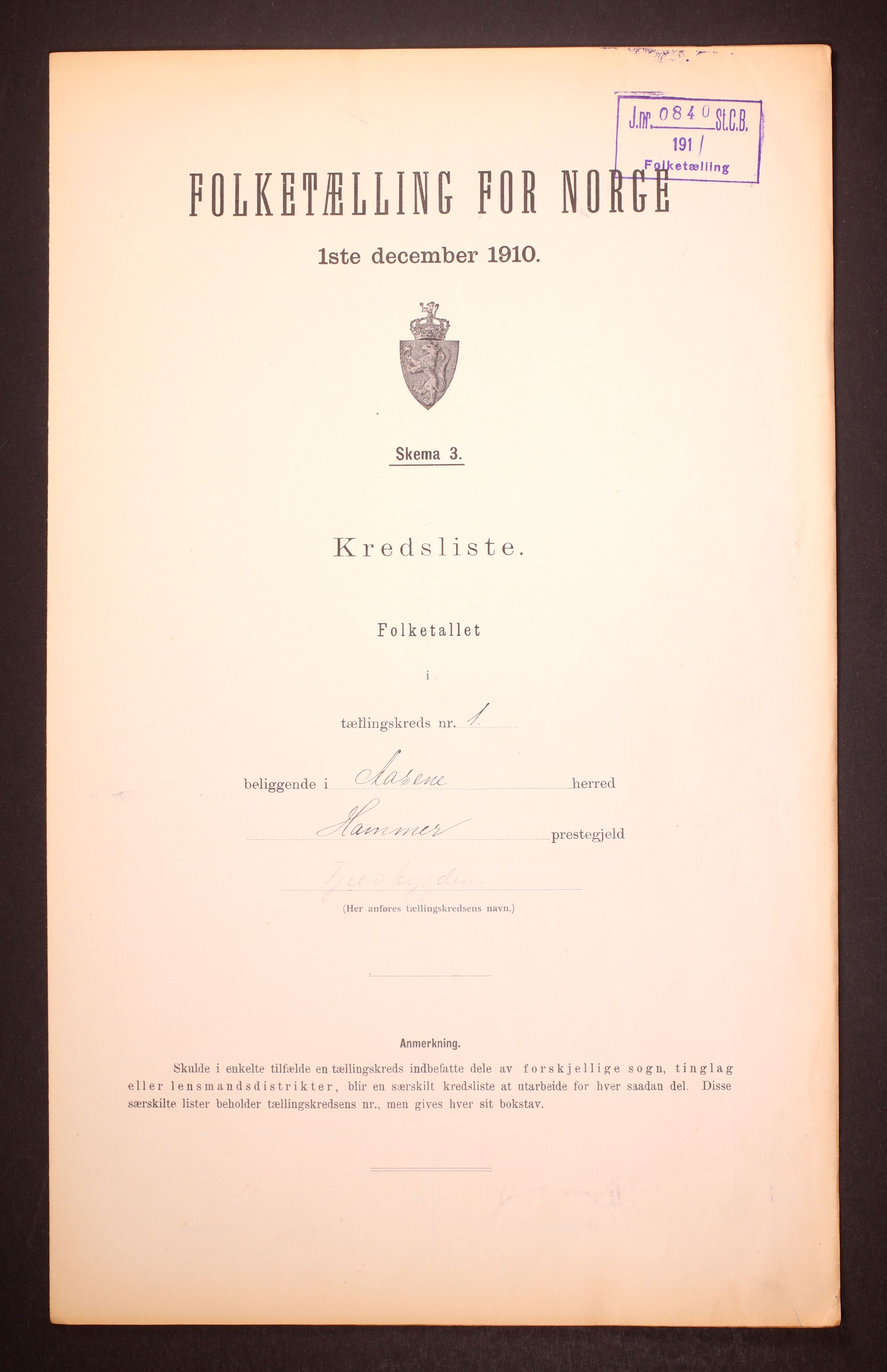 RA, Folketelling 1910 for 1255 Åsane herred, 1910, s. 4