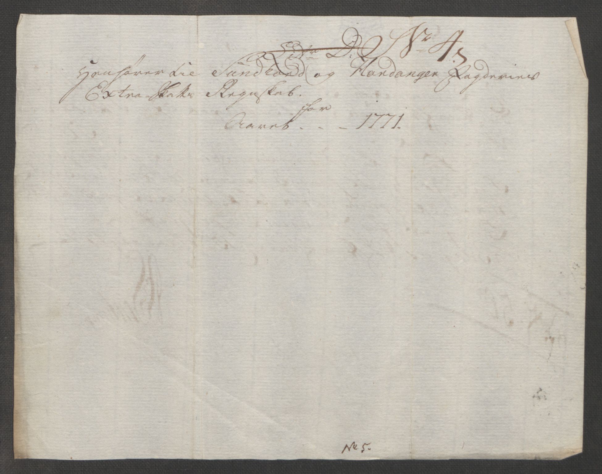 Rentekammeret inntil 1814, Reviderte regnskaper, Fogderegnskap, RA/EA-4092/R48/L3136: Ekstraskatten Sunnhordland og Hardanger, 1762-1772, s. 256