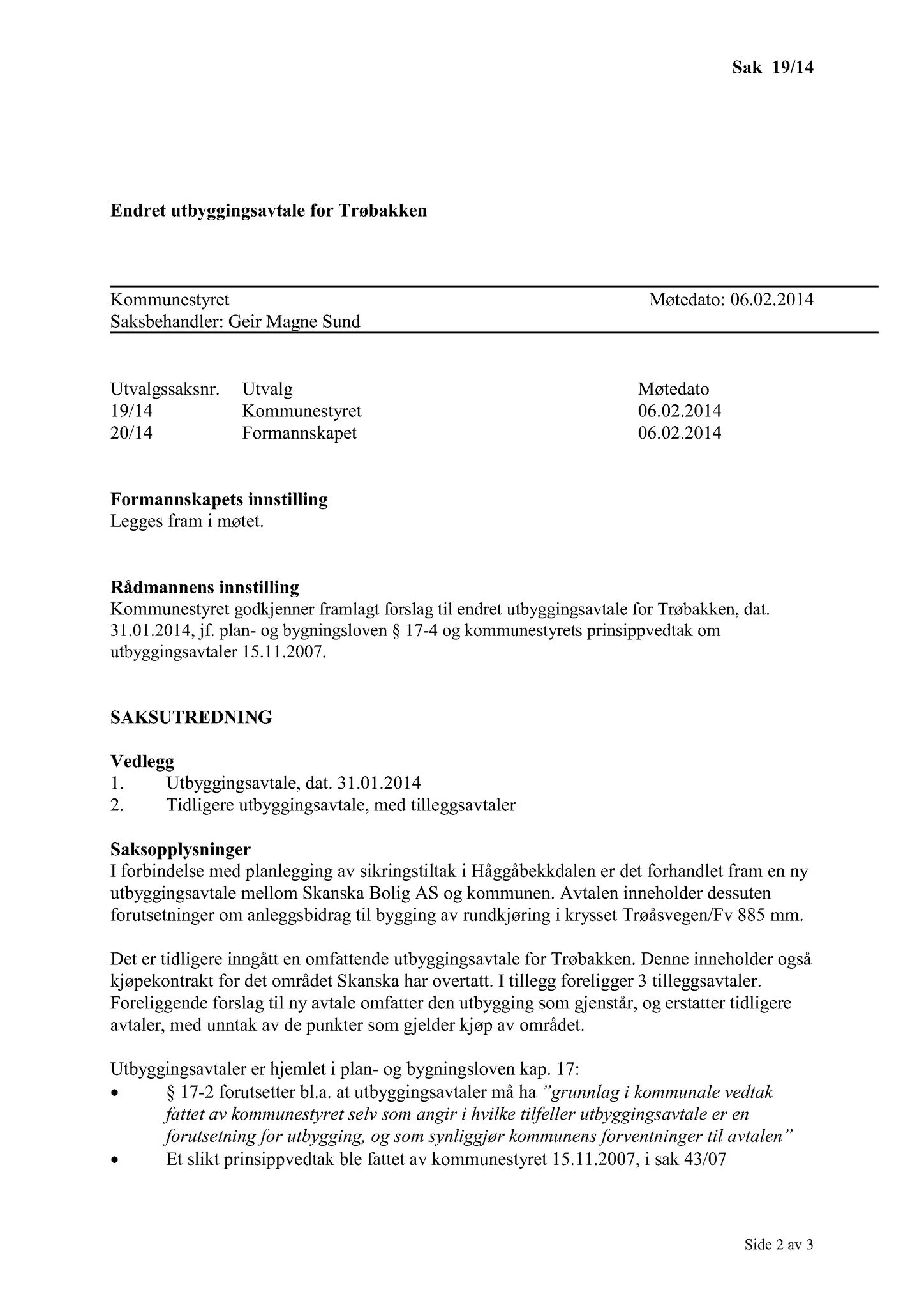 Klæbu Kommune, TRKO/KK/01-KS/L007: Kommunestyret - Møtedokumenter, 2014, s. 300