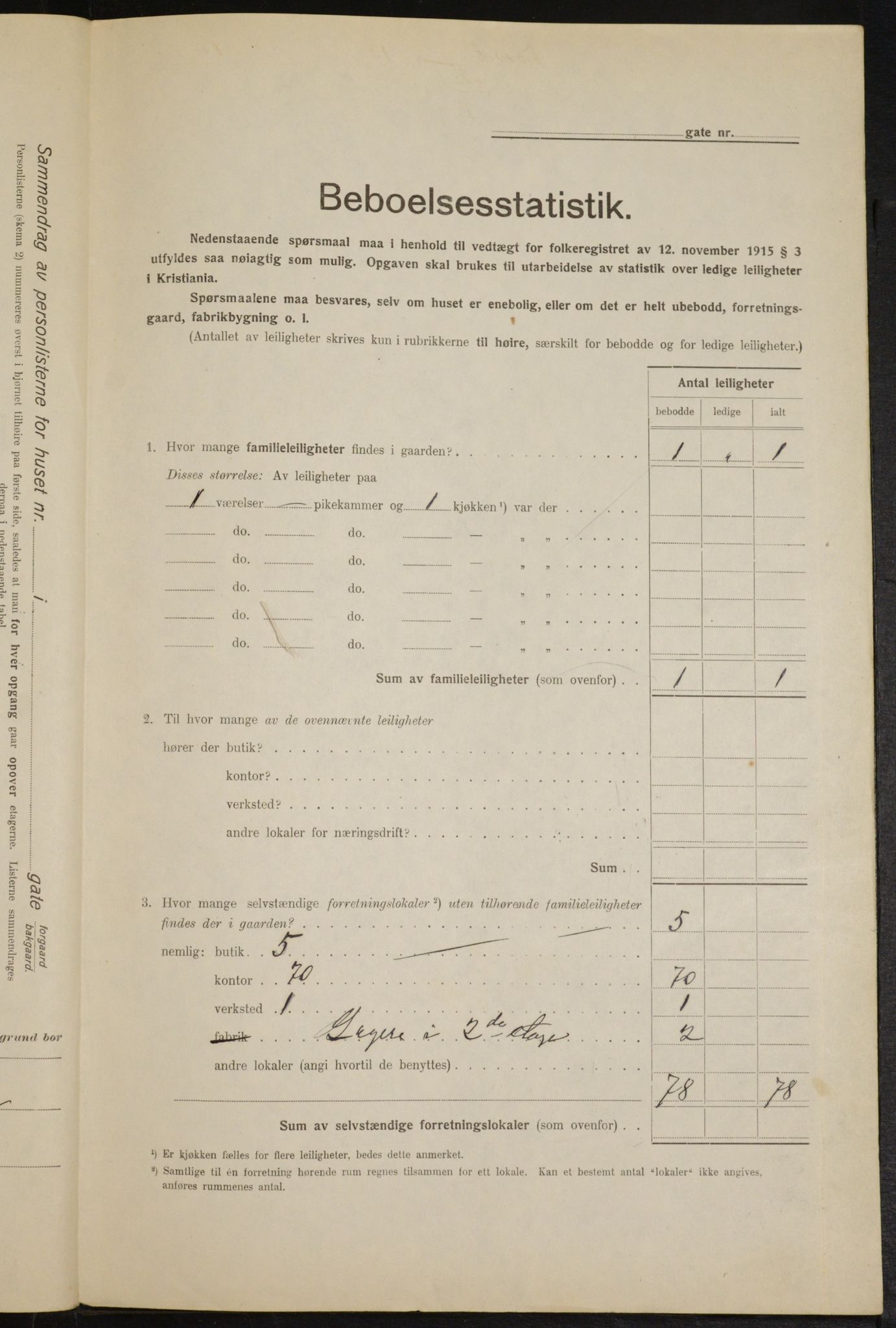 OBA, Kommunal folketelling 1.2.1916 for Kristiania, 1916, s. 106451