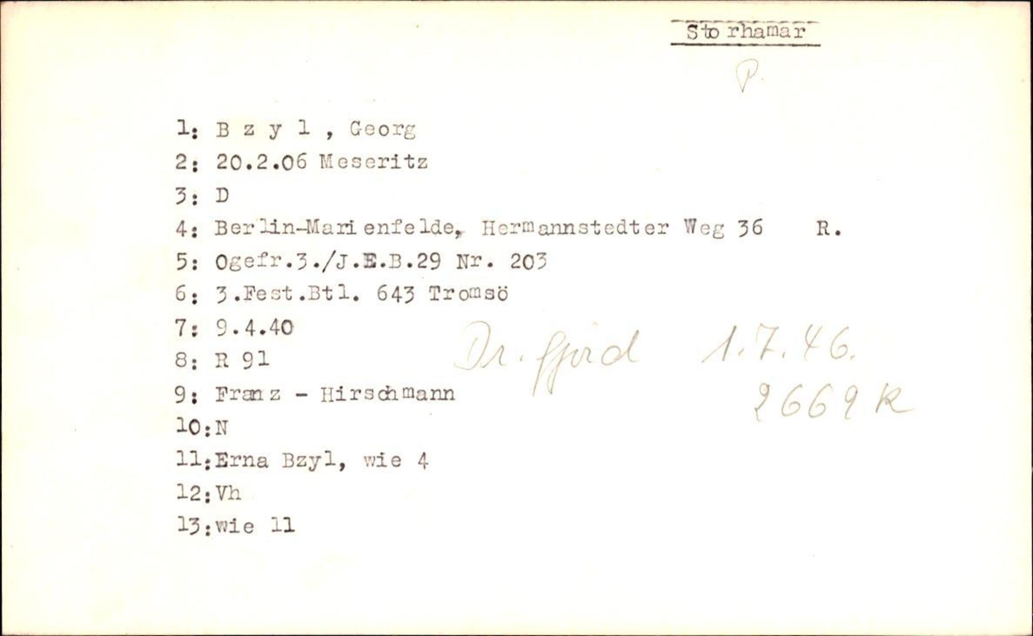 Hjemsendte tyskere , RA/RAFA-6487/D/Db/L0008: Bordasch-Deters, 1945-1947, s. 853