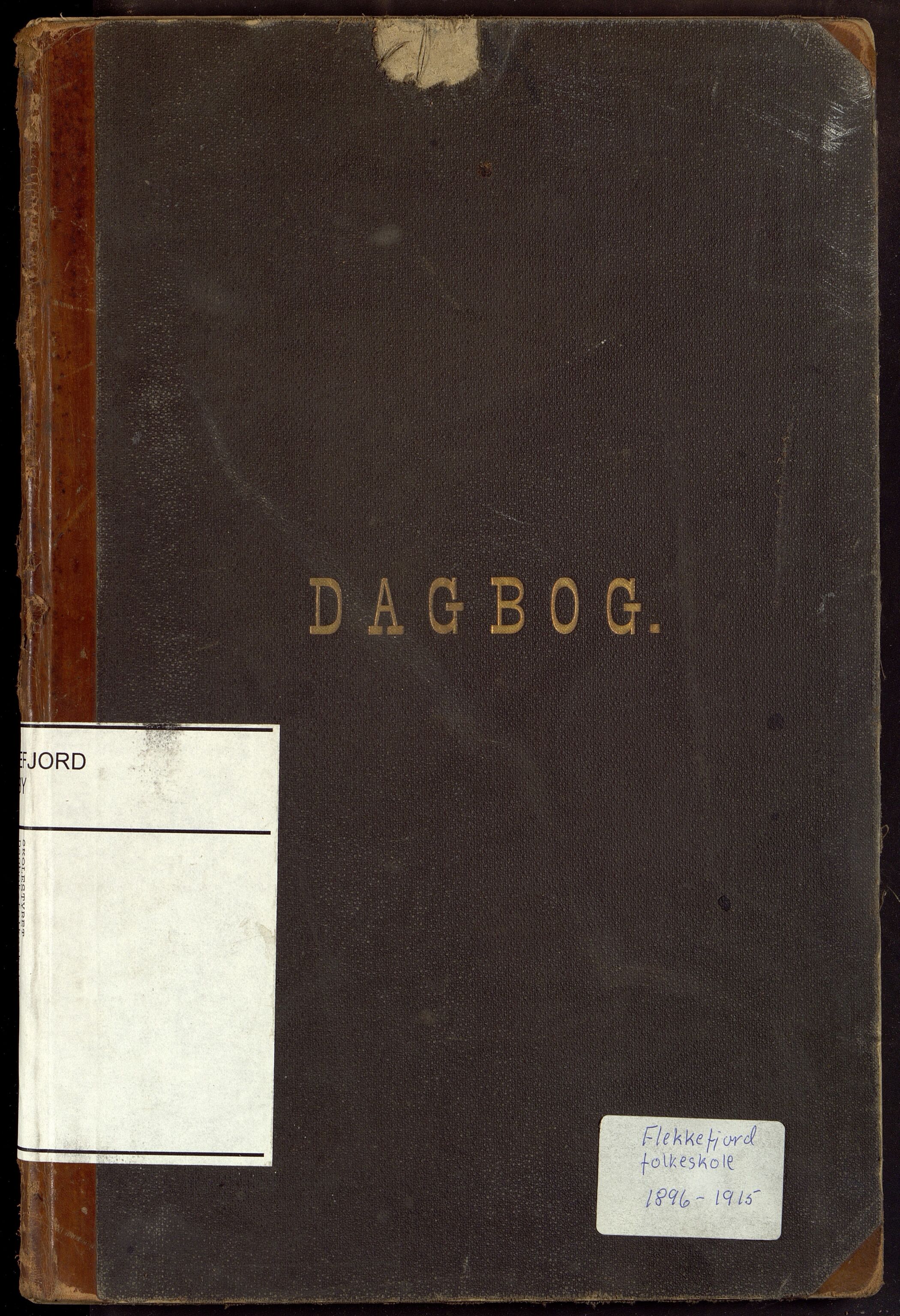 Flekkefjord By - Flekkefjord Folkeskole, ARKSOR/1004FG550/I/L0001: Dagbok, 1896-1915