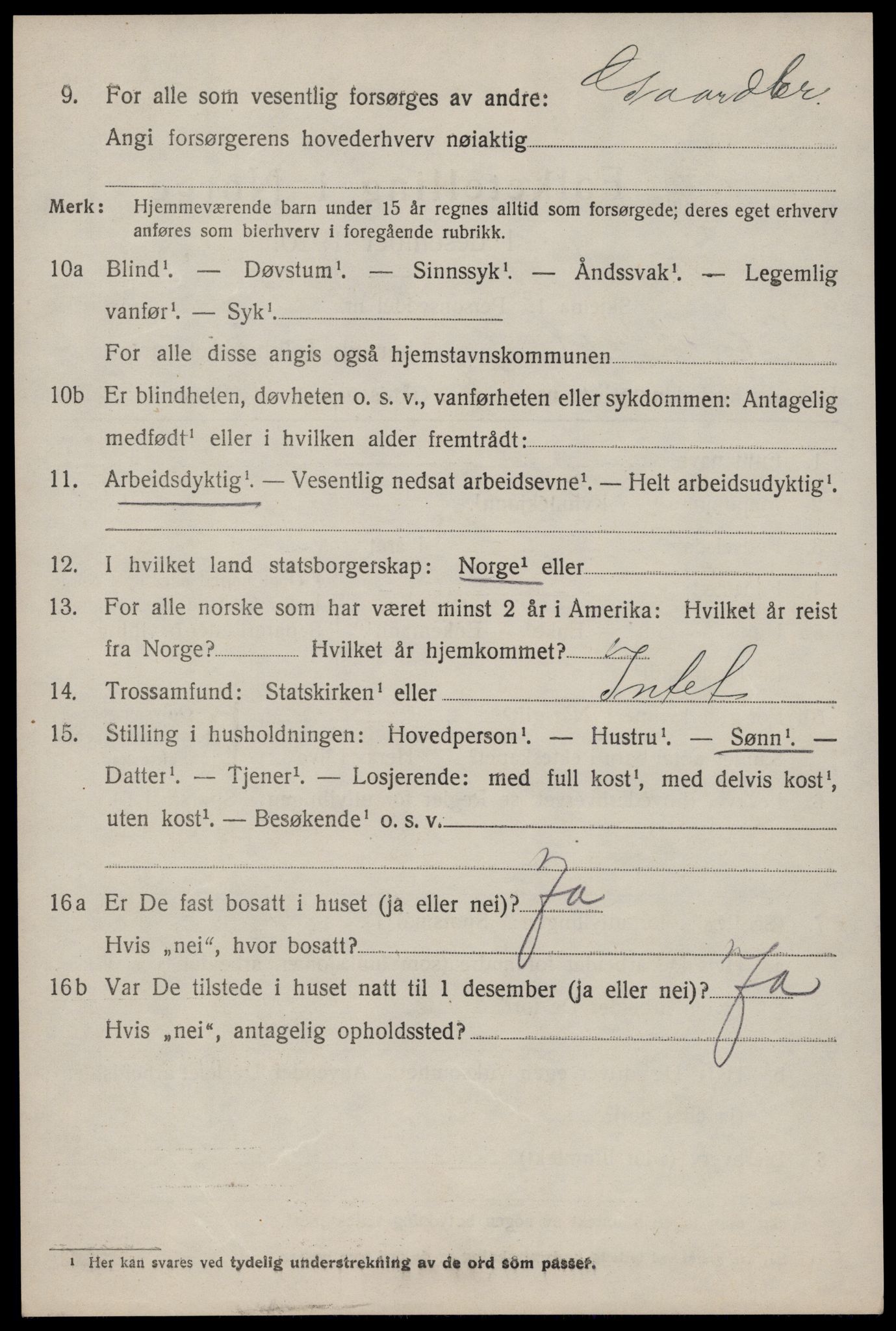 SAKO, Folketelling 1920 for 0827 Hjartdal herred, 1920, s. 2231