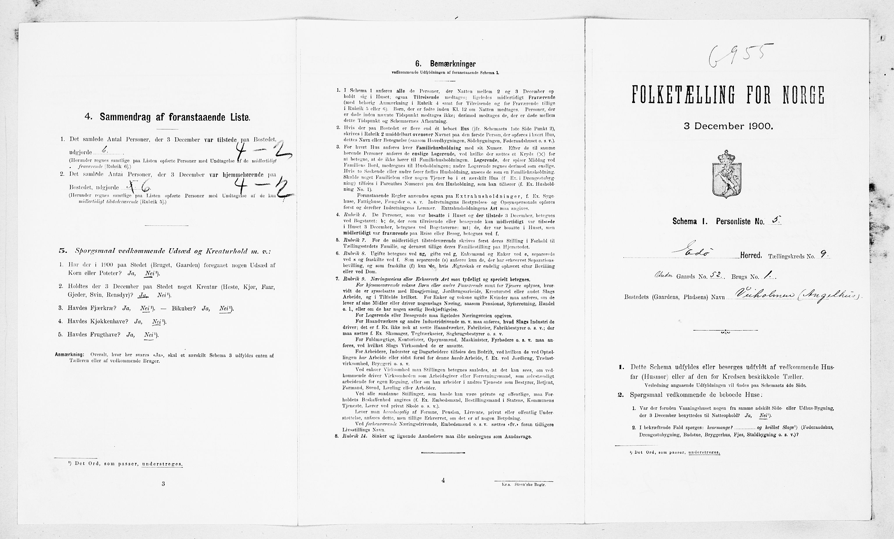 SAT, Folketelling 1900 for 1573 Edøy herred, 1900, s. 738