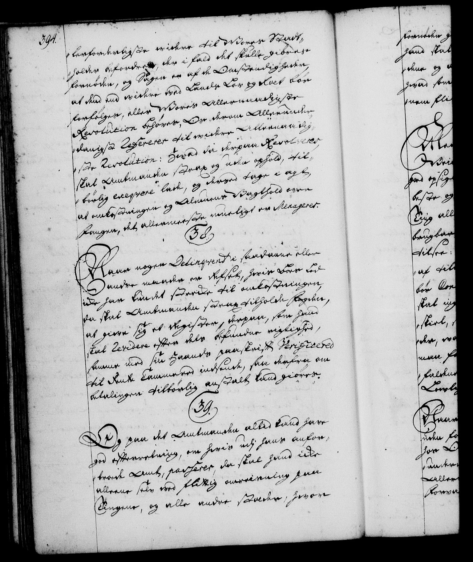 Rentekammeret, Kammerkanselliet, RA/EA-3111/G/Gg/Ggi/L0001: Norsk instruksjonsprotokoll med register (merket RK 53.34), 1720-1729, s. 394