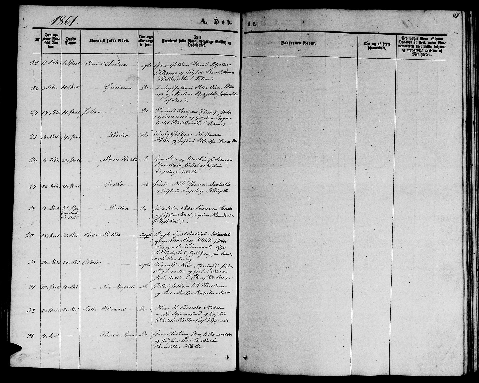 Ministerialprotokoller, klokkerbøker og fødselsregistre - Møre og Romsdal, SAT/A-1454/565/L0753: Klokkerbok nr. 565C02, 1845-1870, s. 69