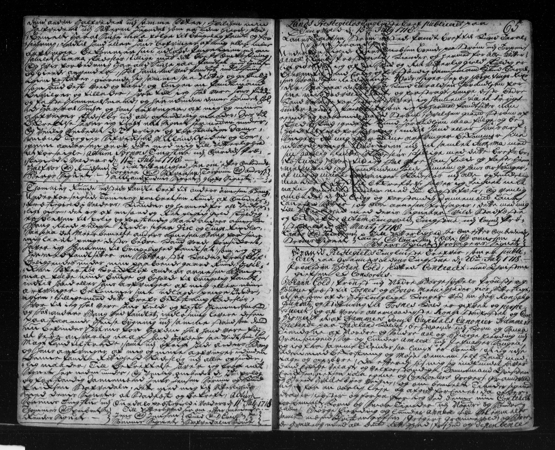 Hadeland, Land og Valdres sorenskriveri, SAH/TING-028/H/Hb/L0005/0001: Pantebok nr. 5a, 1716-1727, s. 65