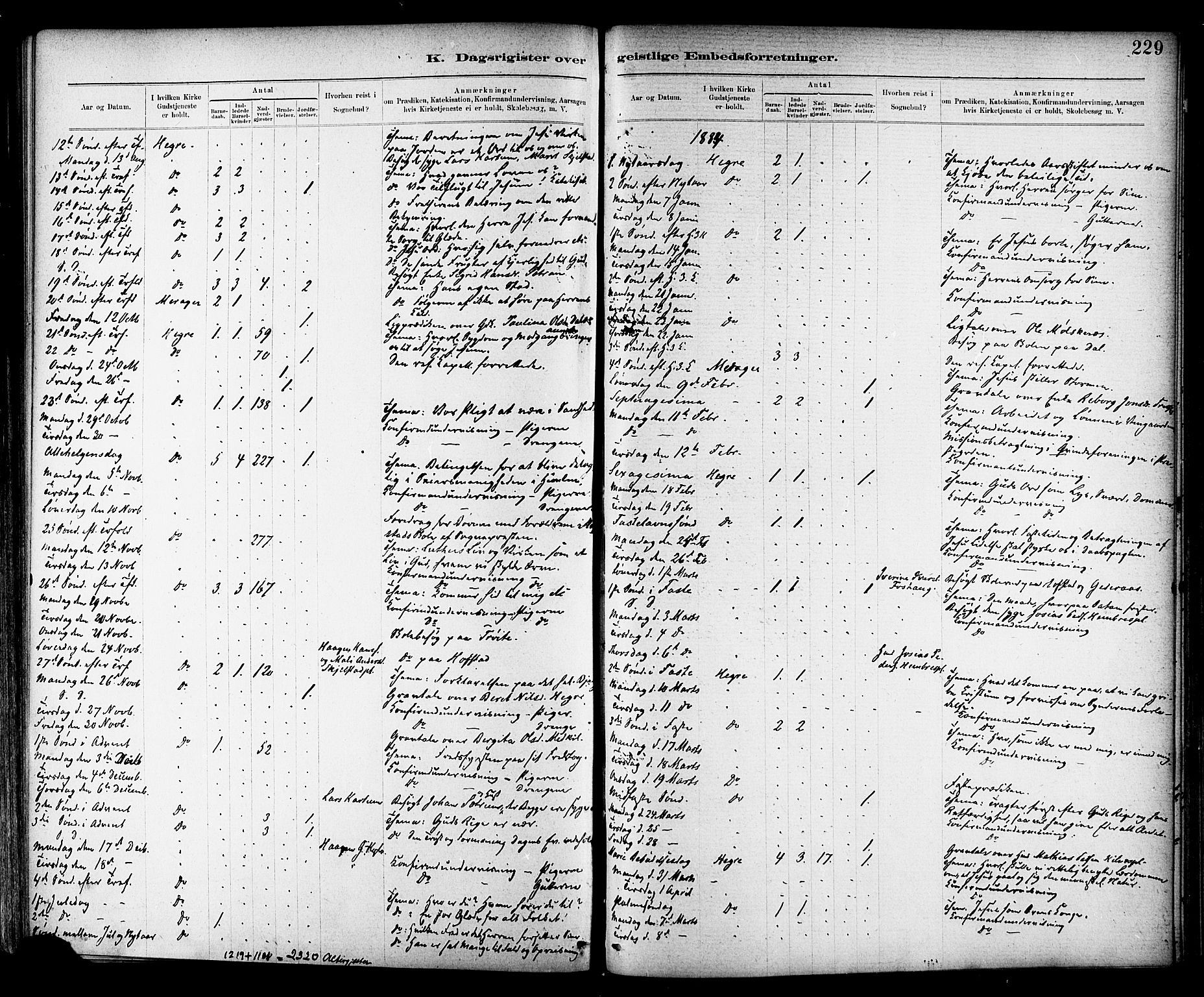 Ministerialprotokoller, klokkerbøker og fødselsregistre - Nord-Trøndelag, AV/SAT-A-1458/703/L0030: Ministerialbok nr. 703A03, 1880-1892, s. 229