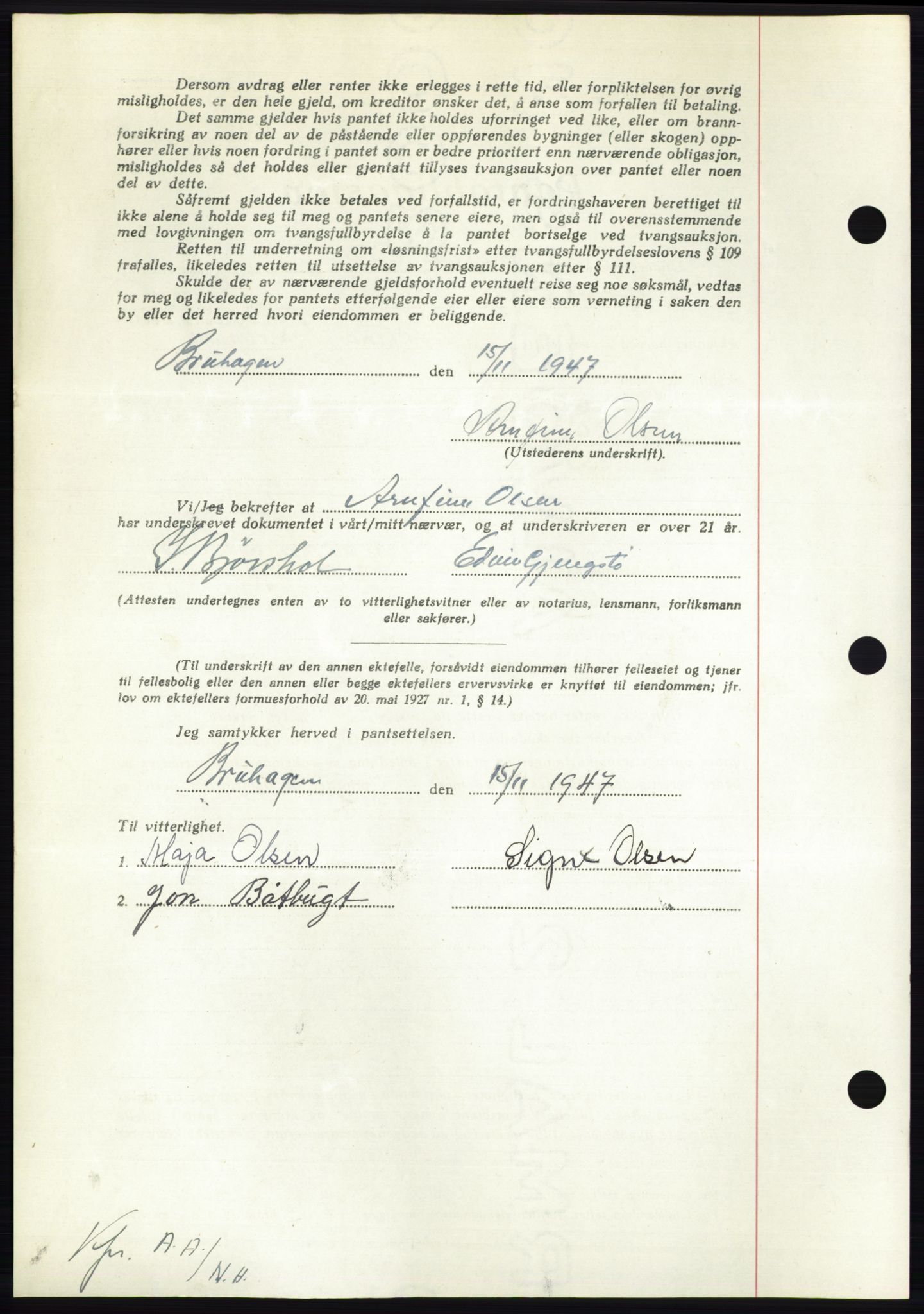 Nordmøre sorenskriveri, AV/SAT-A-4132/1/2/2Ca: Pantebok nr. B97, 1947-1948, Dagboknr: 52/1948