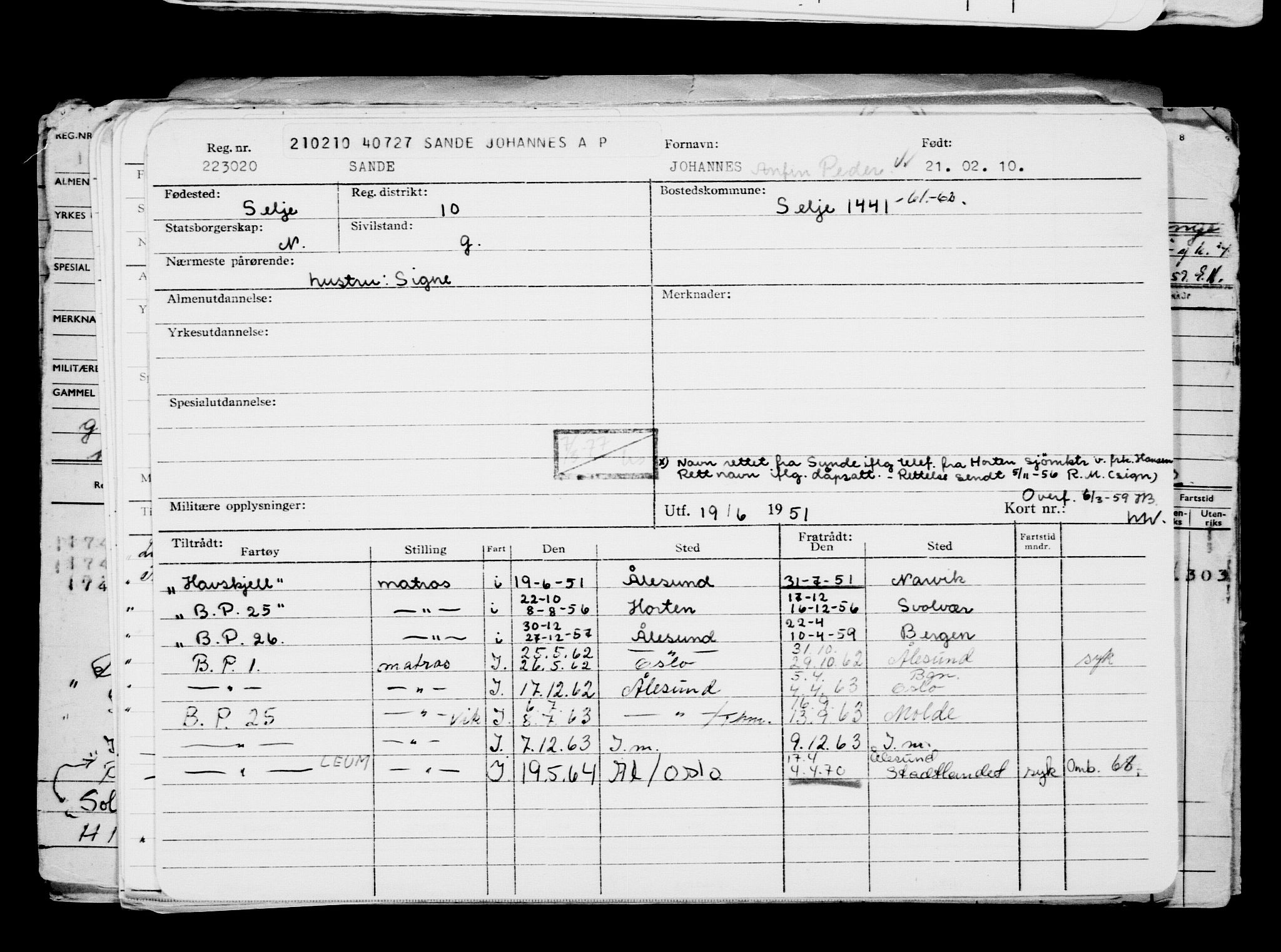 Direktoratet for sjømenn, AV/RA-S-3545/G/Gb/L0088: Hovedkort, 1910, s. 289