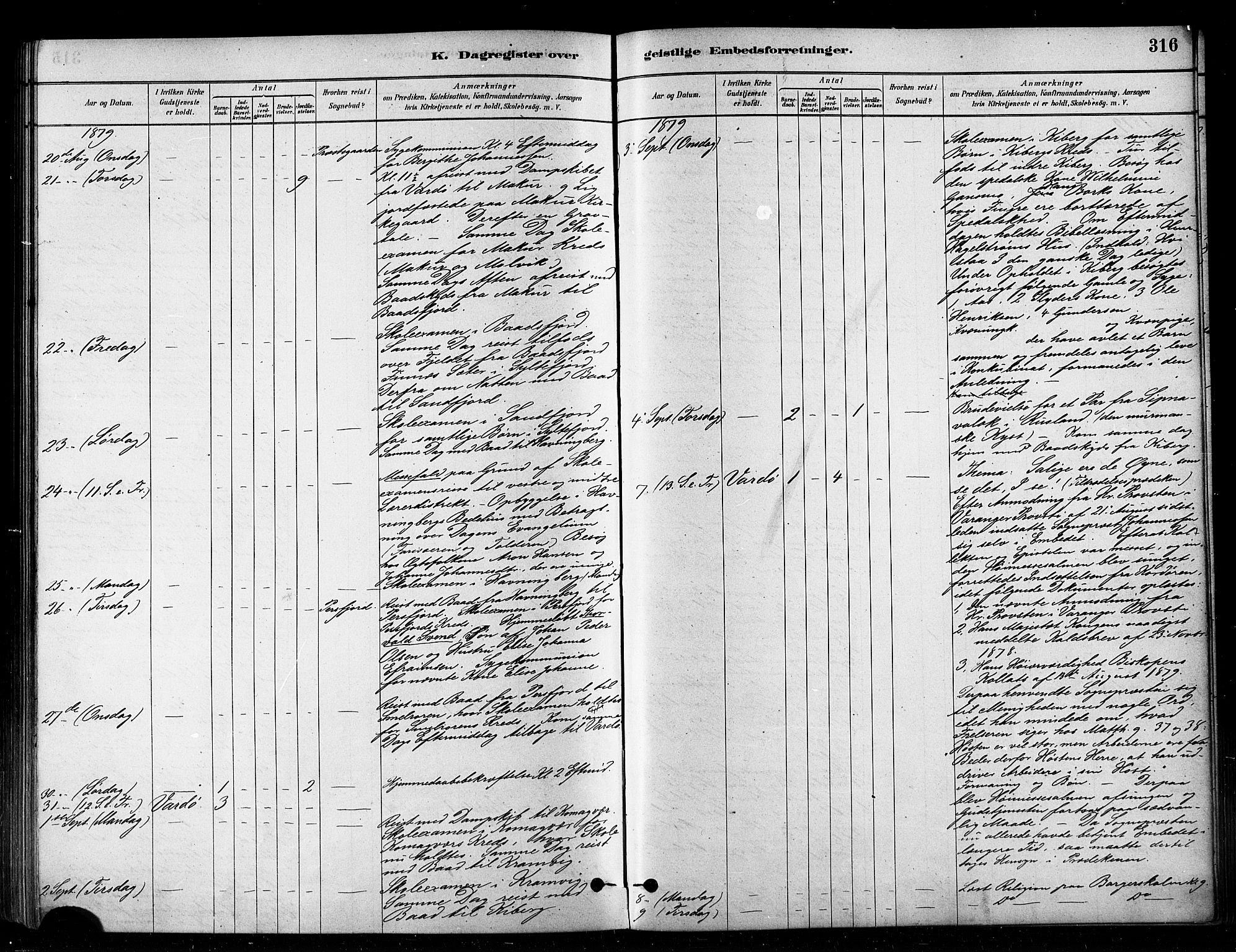 Vardø sokneprestkontor, AV/SATØ-S-1332/H/Ha/L0006kirke: Ministerialbok nr. 6, 1879-1886, s. 316