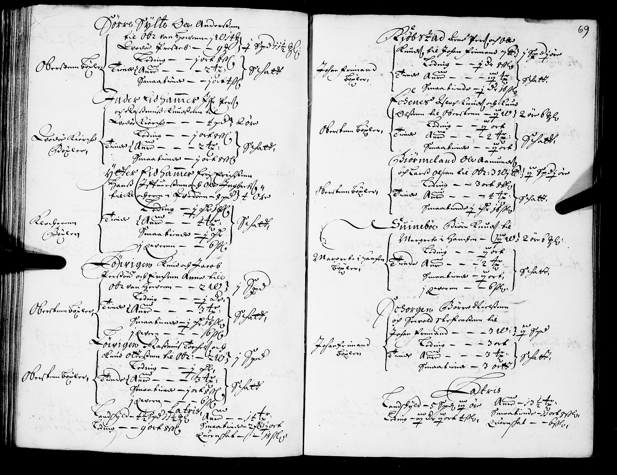 Rentekammeret inntil 1814, Realistisk ordnet avdeling, AV/RA-EA-4070/N/Nb/Nba/L0048: Romsdal fogderi, 1669, s. 68b-69a