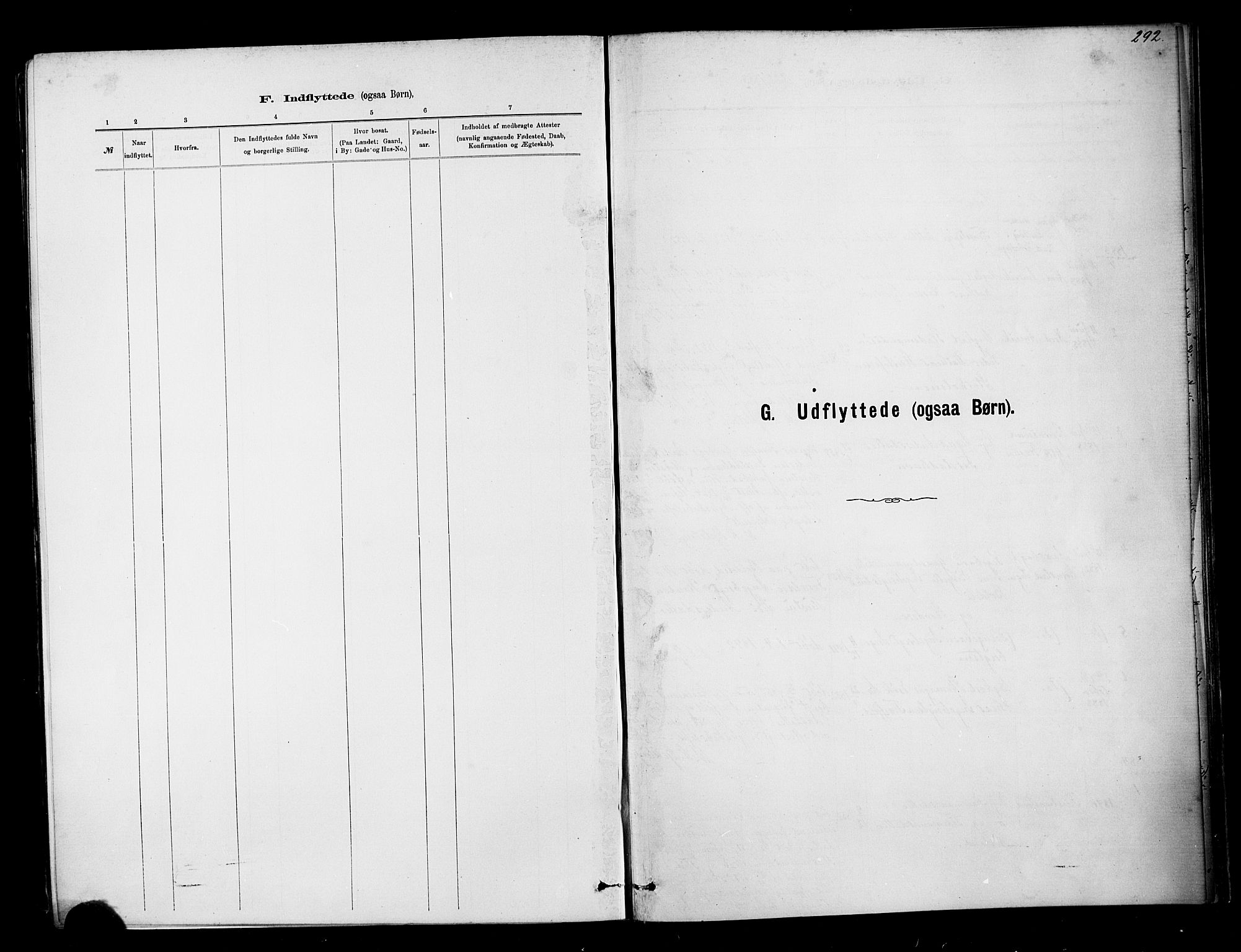 Ministerialprotokoller, klokkerbøker og fødselsregistre - Møre og Romsdal, SAT/A-1454/567/L0778: Ministerialbok nr. 567A01, 1881-1903, s. 292