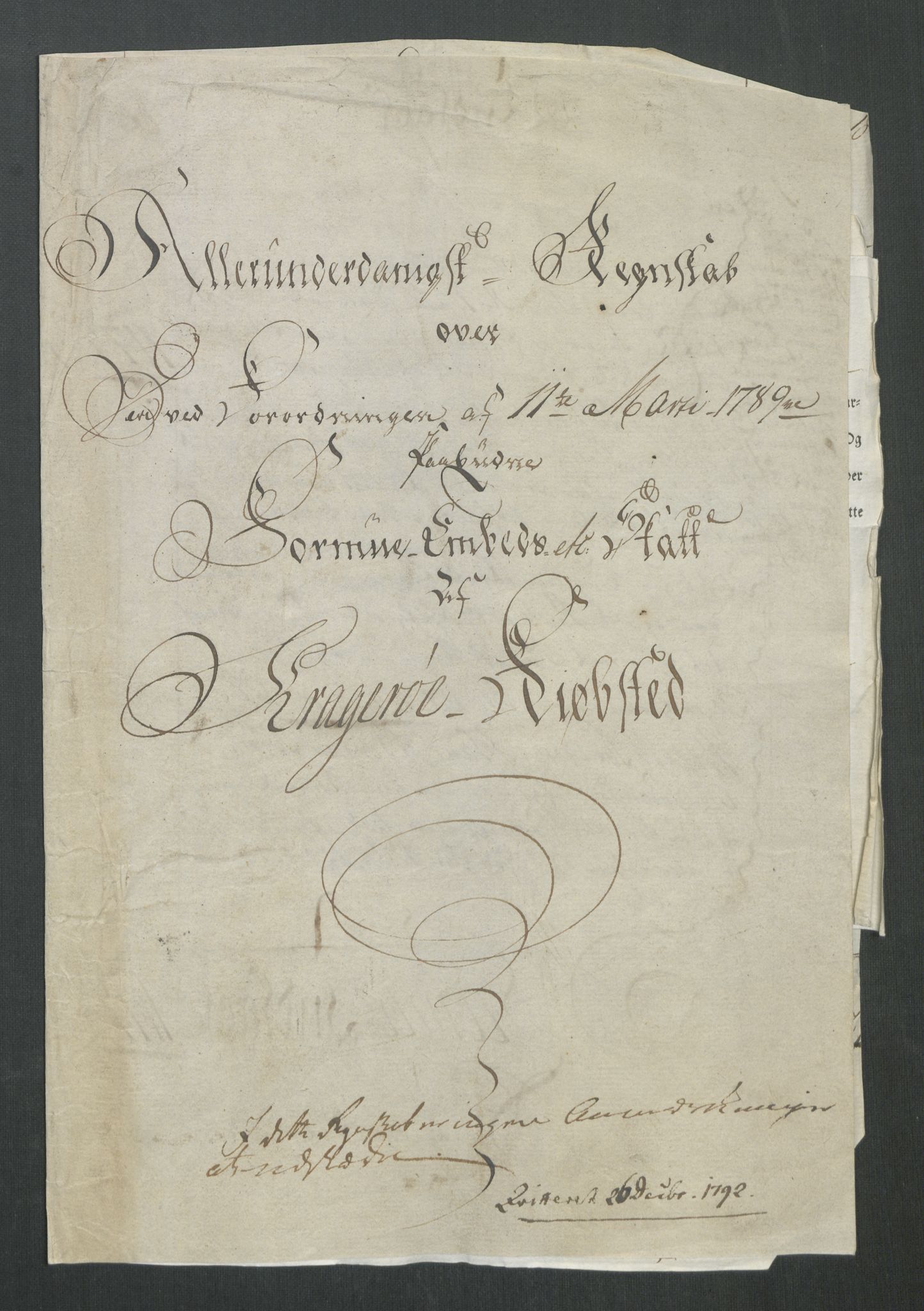 Rentekammeret inntil 1814, Reviderte regnskaper, Mindre regnskaper, RA/EA-4068/Rf/Rfe/L0020: Kongsberg, Kragerø, Larvik, 1789, s. 178