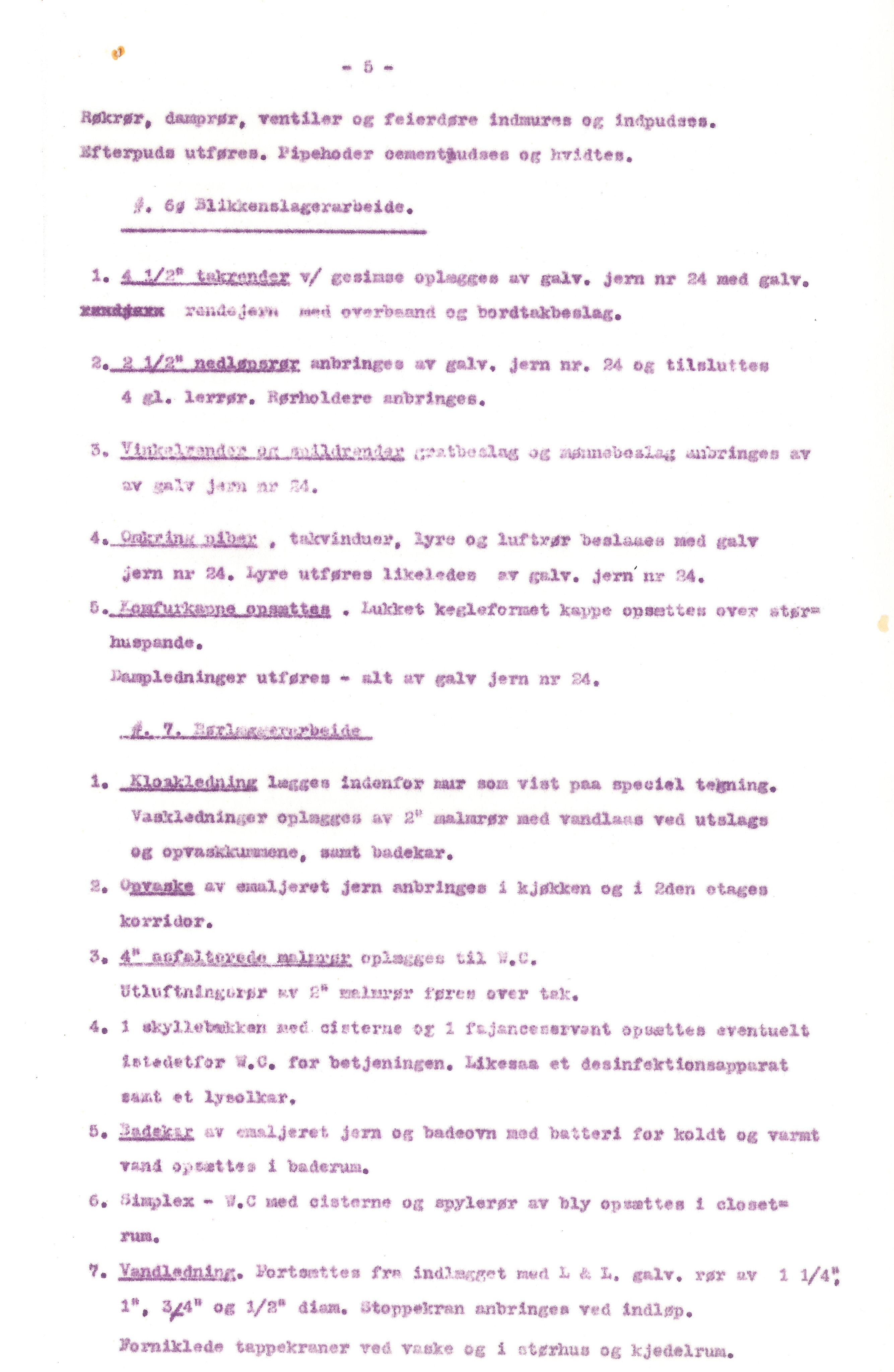 Byggekomiteen for Vardø Tuberkulosehjem, Vardø Sanitetsforening, VAMU/A-0004/F/L0001/0007: Byggekomiteens dokumenter / Arbeider og Materiel for pleiehjem for tuberkuløse, 1914