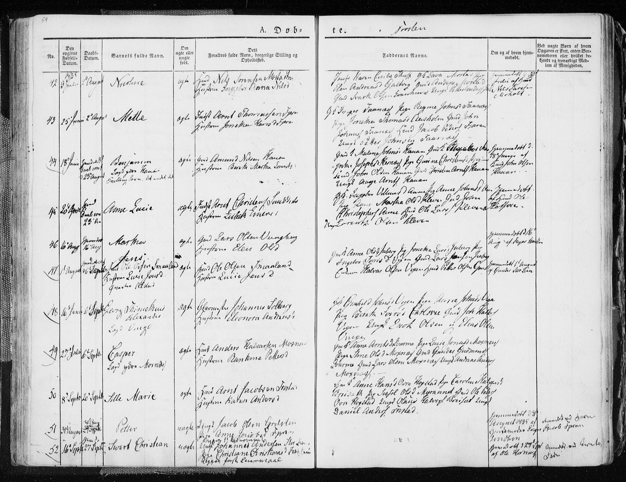 Ministerialprotokoller, klokkerbøker og fødselsregistre - Nord-Trøndelag, AV/SAT-A-1458/713/L0114: Ministerialbok nr. 713A05, 1827-1839, s. 54