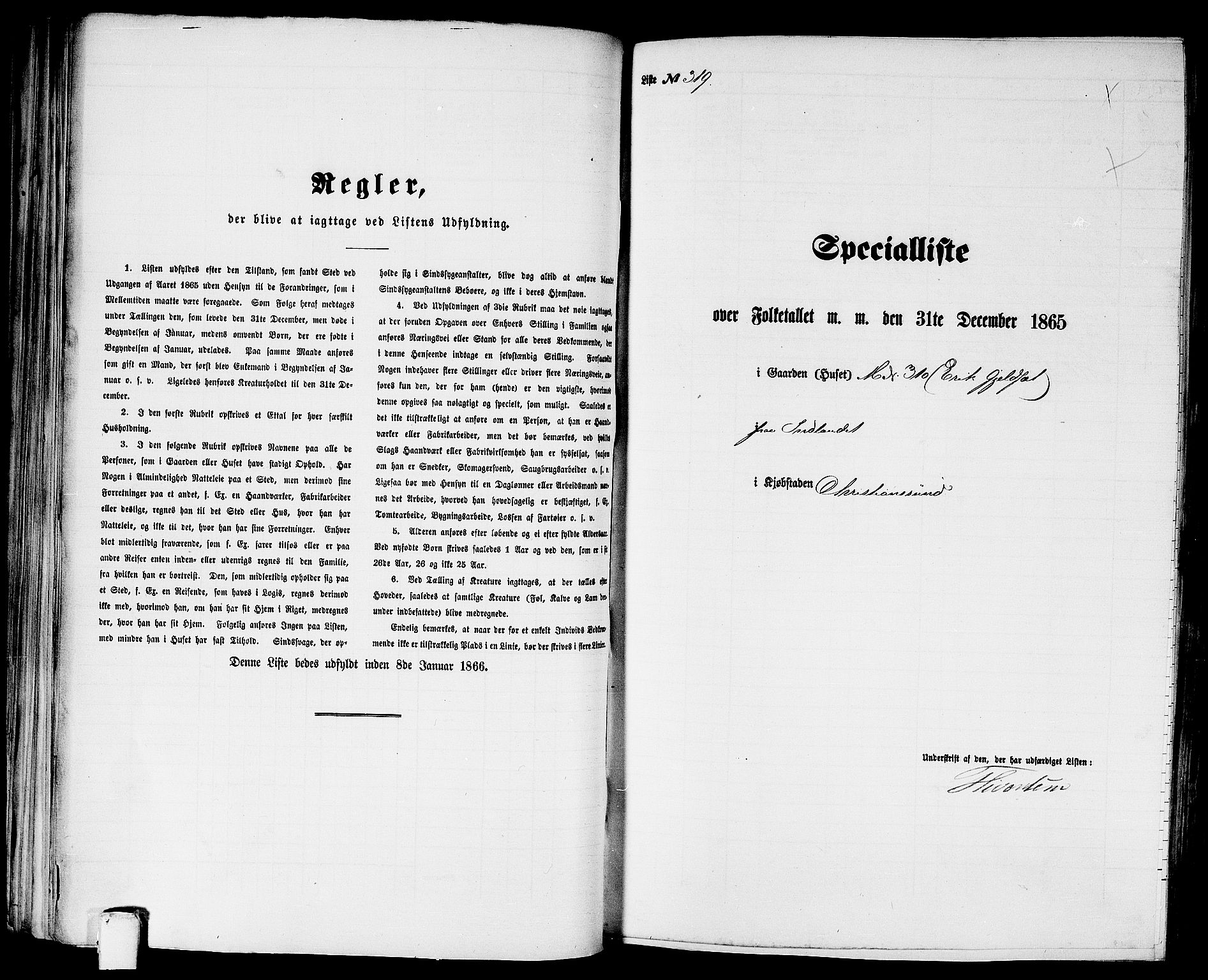 RA, Folketelling 1865 for 1503B Kristiansund prestegjeld, Kristiansund kjøpstad, 1865, s. 651