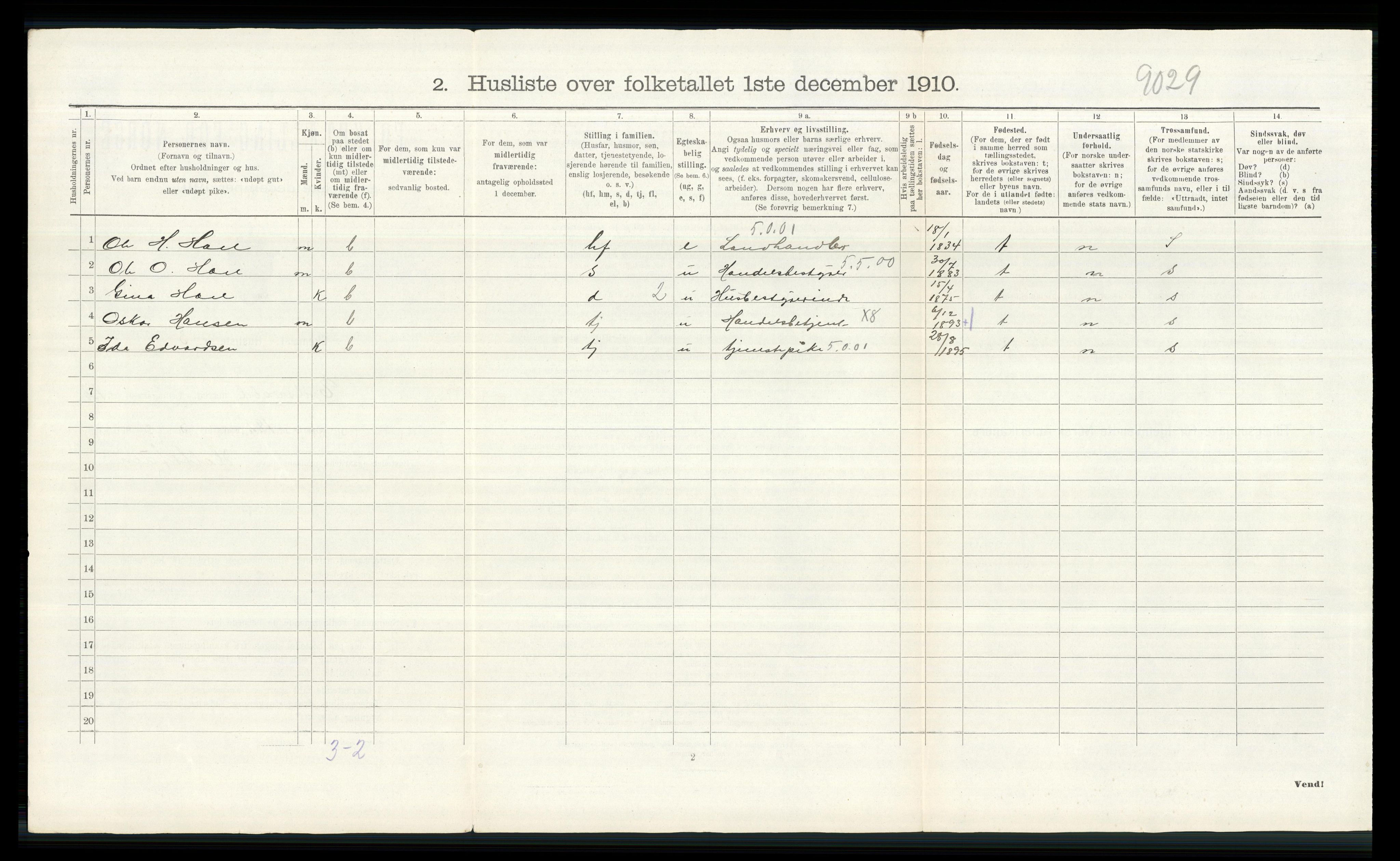 RA, Folketelling 1910 for 0237 Eidsvoll herred, 1910, s. 2809