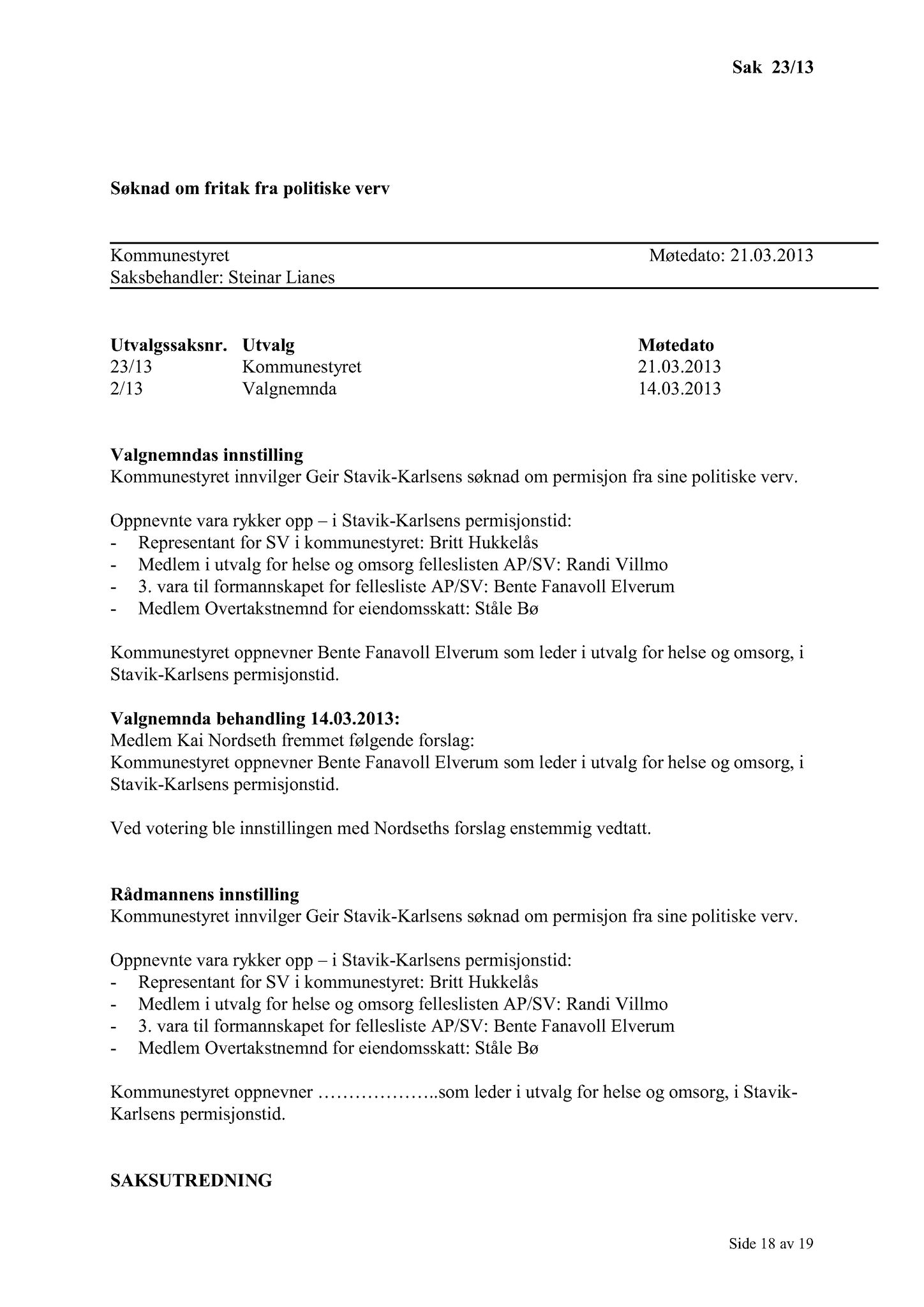 Klæbu Kommune, TRKO/KK/01-KS/L006: Kommunestyret - Møtedokumenter, 2013, s. 391