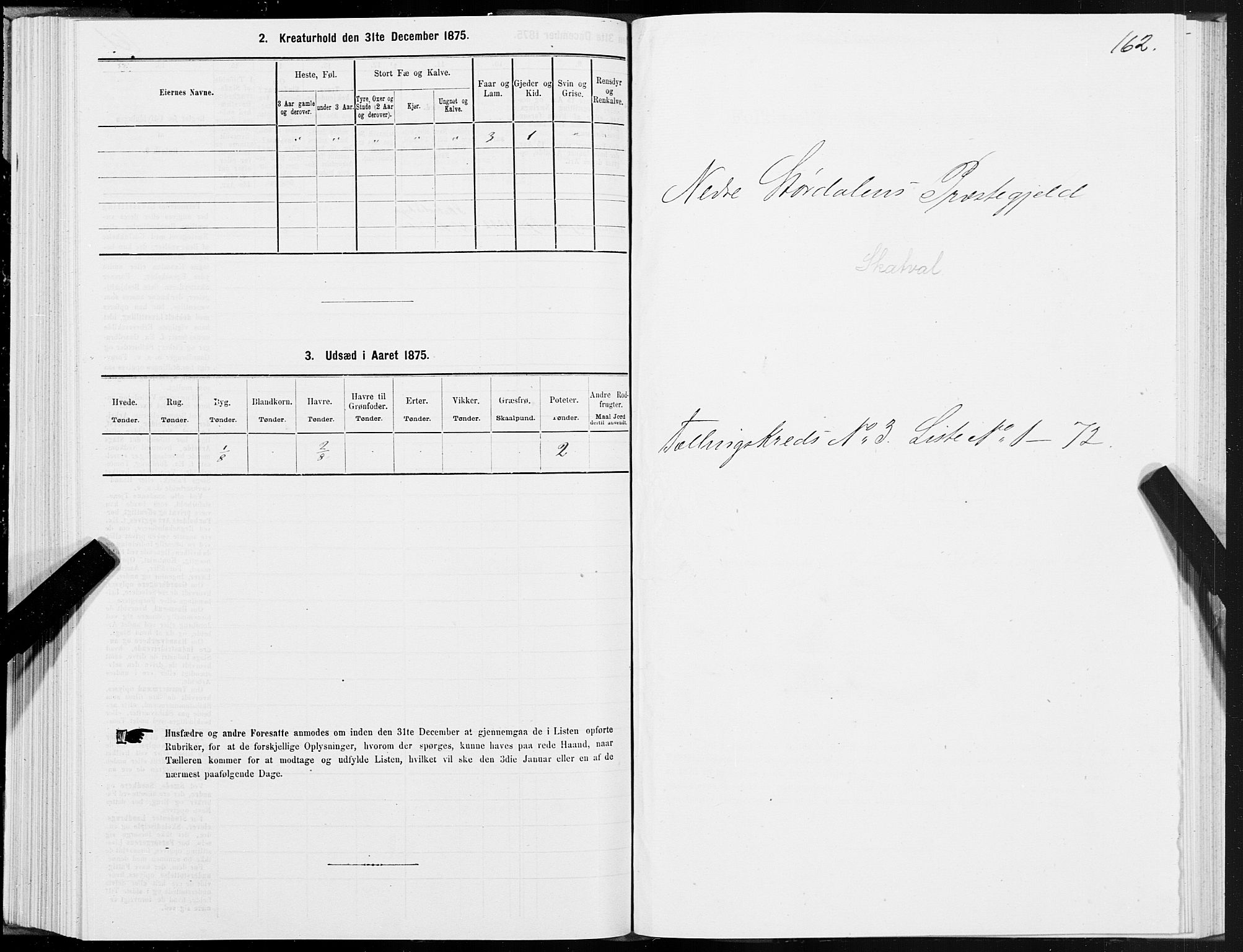 SAT, Folketelling 1875 for 1714P Nedre Stjørdal prestegjeld, 1875, s. 1162