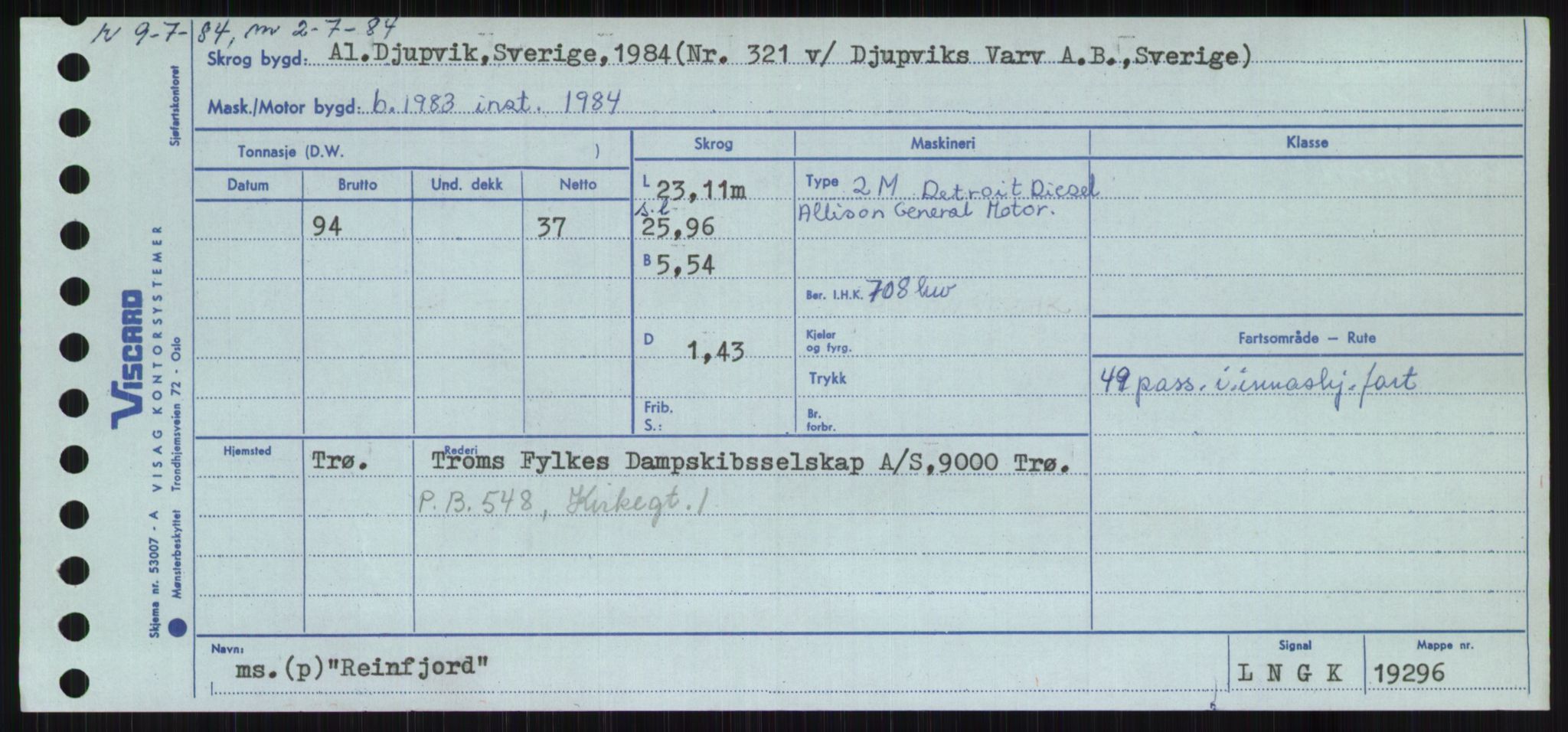 Sjøfartsdirektoratet med forløpere, Skipsmålingen, AV/RA-S-1627/H/Ha/L0004/0002: Fartøy, Mas-R / Fartøy, Odin-R, s. 603