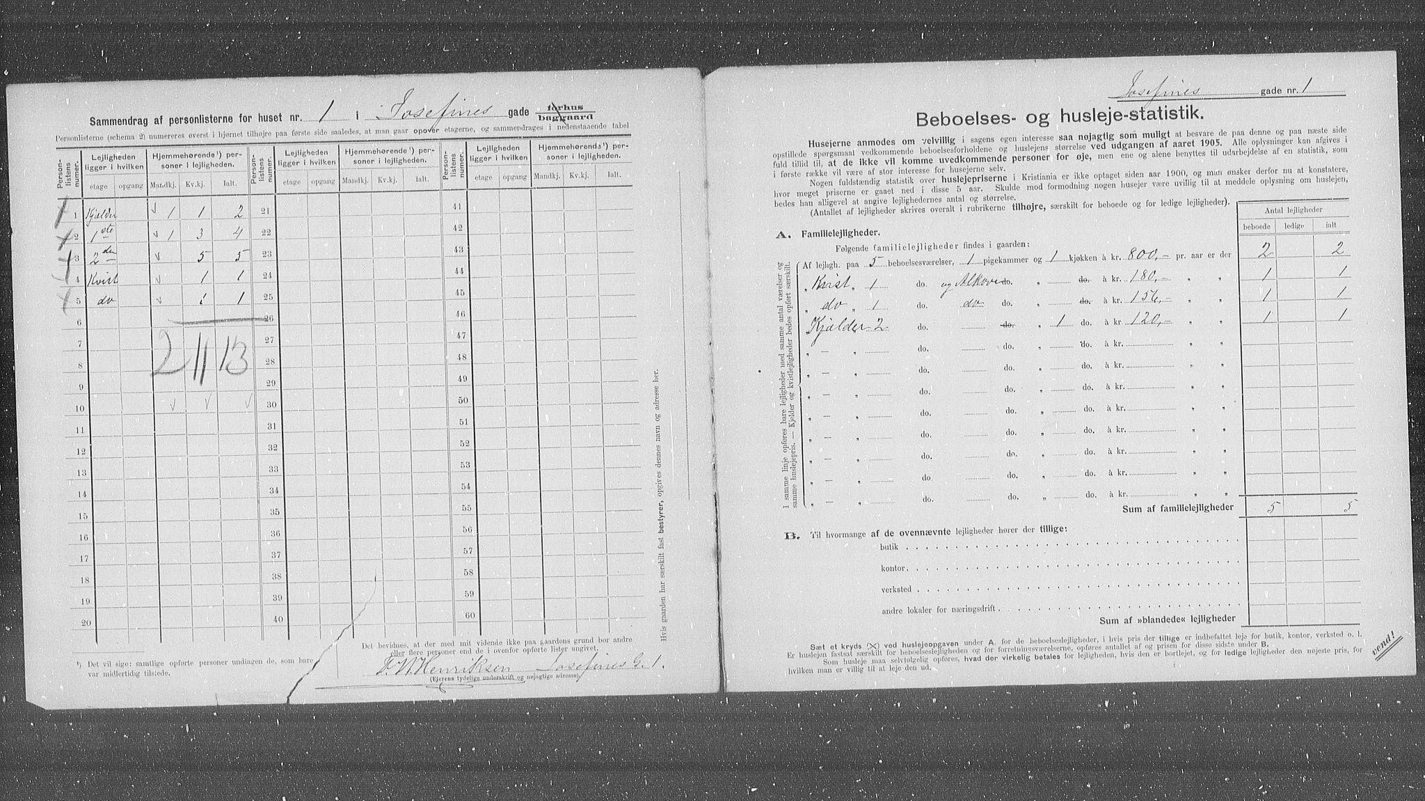 OBA, Kommunal folketelling 31.12.1905 for Kristiania kjøpstad, 1905, s. 24812