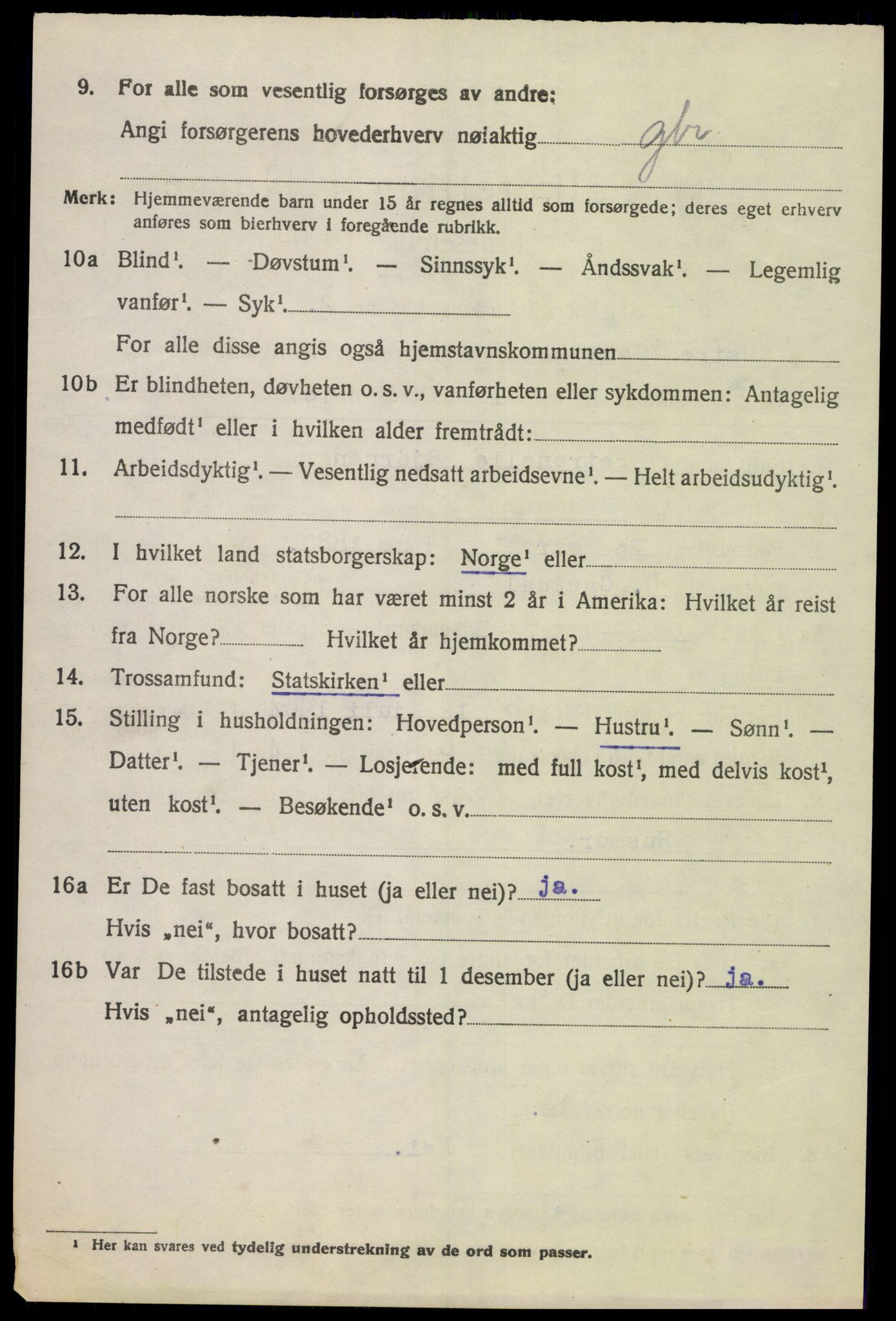 SAH, Folketelling 1920 for 0522 Østre Gausdal herred, 1920, s. 3275