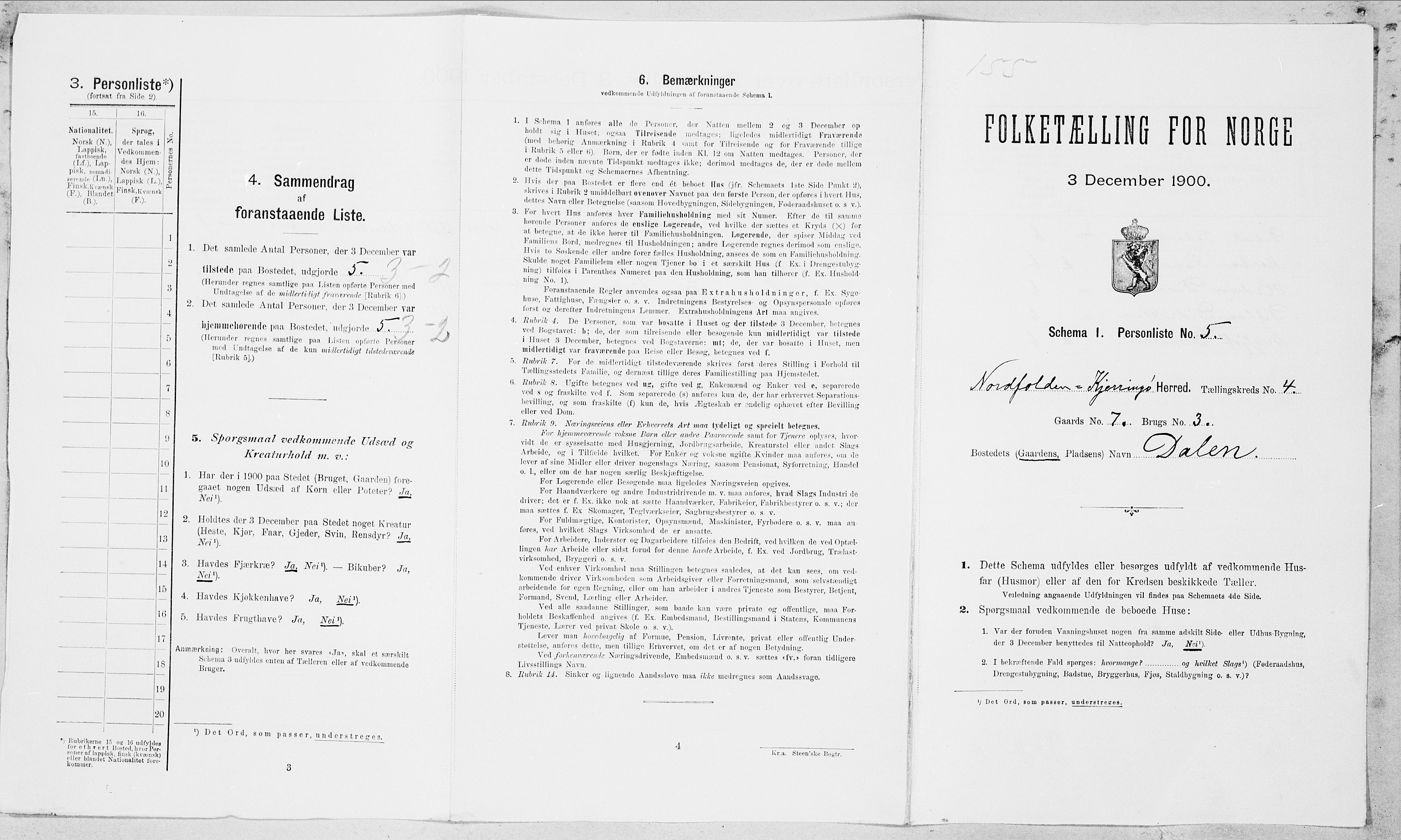 SAT, Folketelling 1900 for 1846 Nordfold-Kjerringøy herred, 1900, s. 396