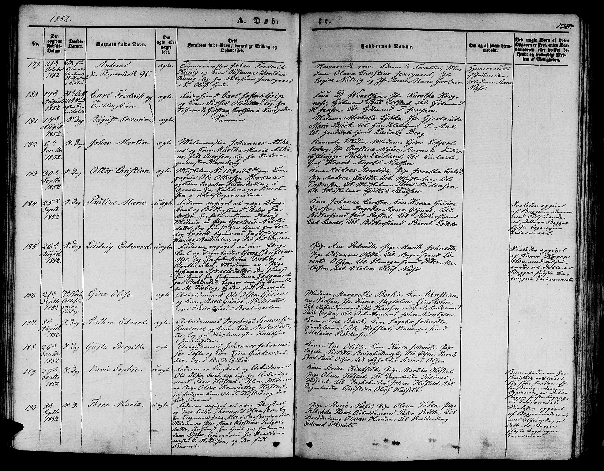 Ministerialprotokoller, klokkerbøker og fødselsregistre - Sør-Trøndelag, AV/SAT-A-1456/602/L0137: Klokkerbok nr. 602C05, 1846-1856, s. 138