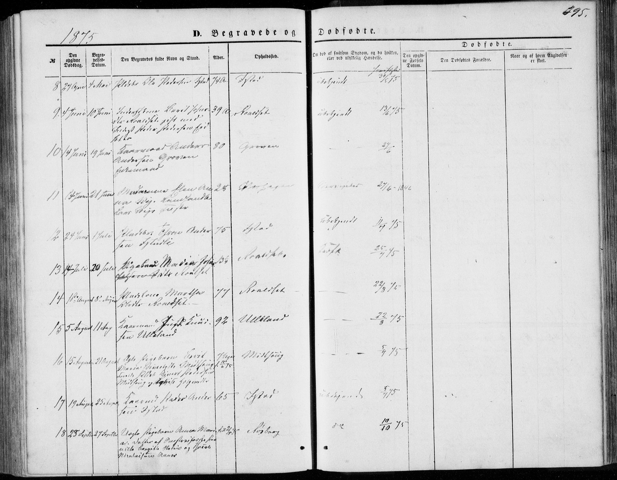 Ministerialprotokoller, klokkerbøker og fødselsregistre - Møre og Romsdal, SAT/A-1454/557/L0681: Ministerialbok nr. 557A03, 1869-1886, s. 395