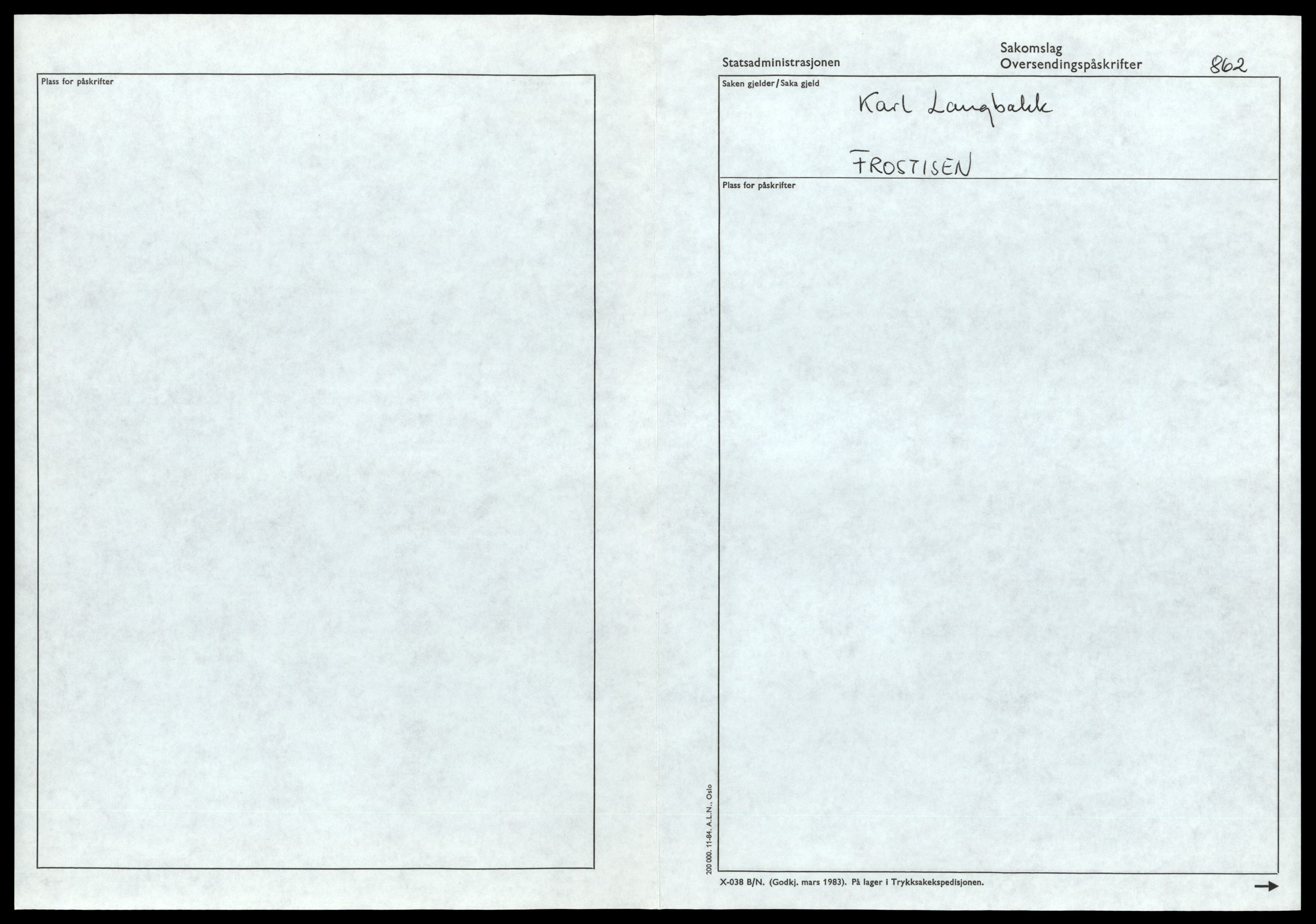 Reindriftsforvaltningen Nordland, AV/SAT-A-5309/D/Dc/L0506/0005: Korrespondanse ordnet etter arkivnøkkel / Registrering av reinmerker - Hellemo, 1964-1985, s. 77