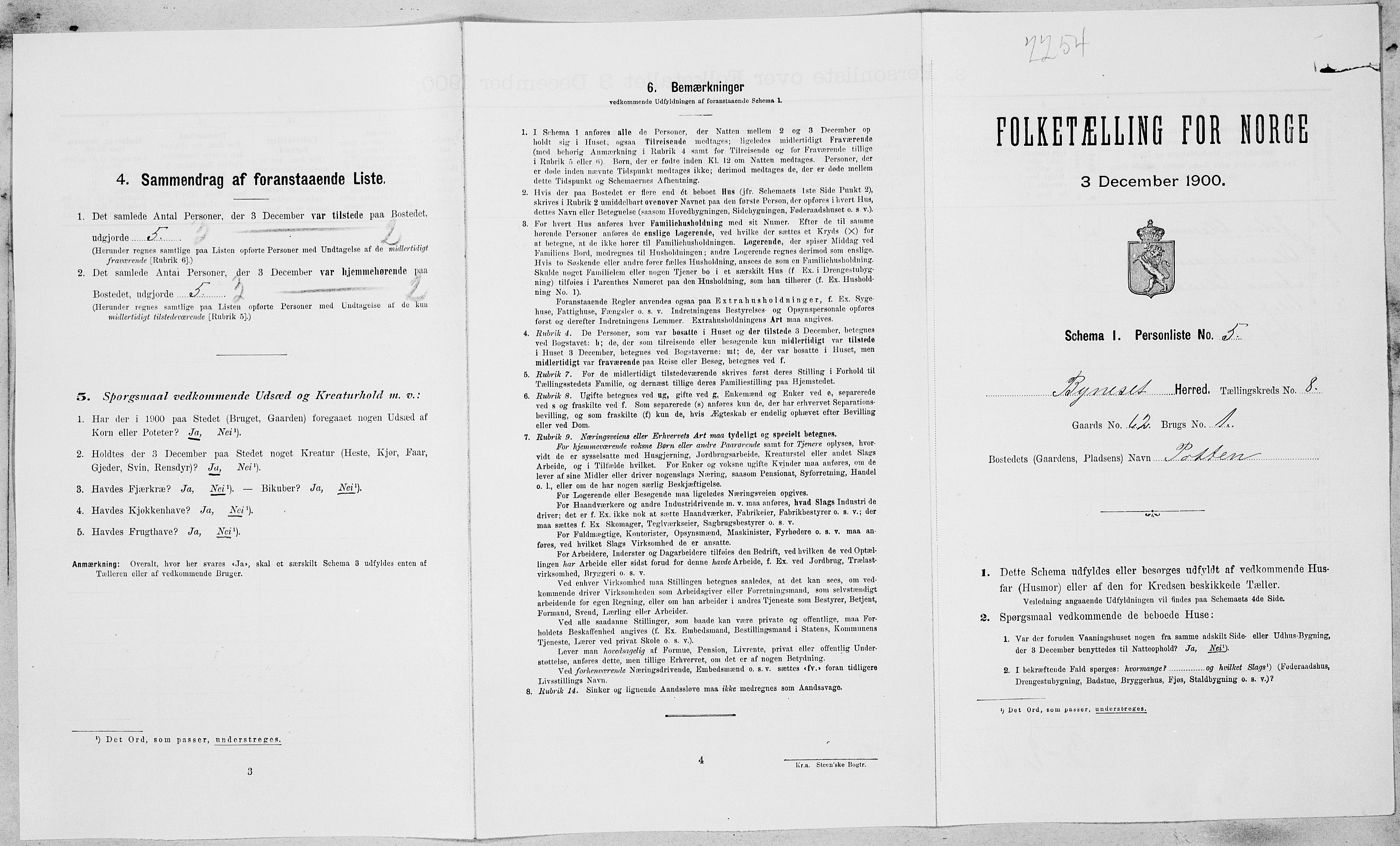 SAT, Folketelling 1900 for 1655 Byneset herred, 1900, s. 519