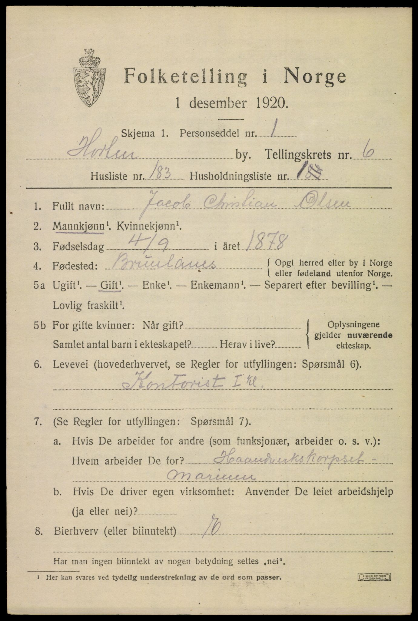 SAKO, Folketelling 1920 for 0703 Horten kjøpstad, 1920, s. 25475