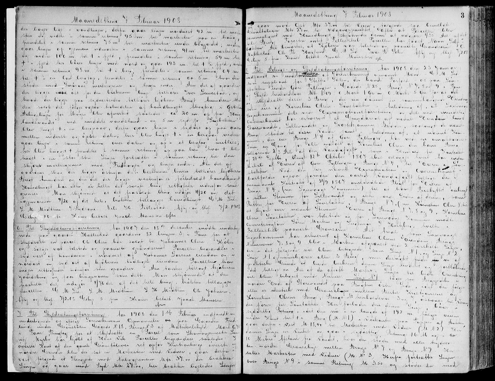 Midhordland sorenskriveri, SAB/A-3001/1/G/Gb/Gbd/L0001: Pantebok nr. II.B.d.1, 1908-1911, s. 3