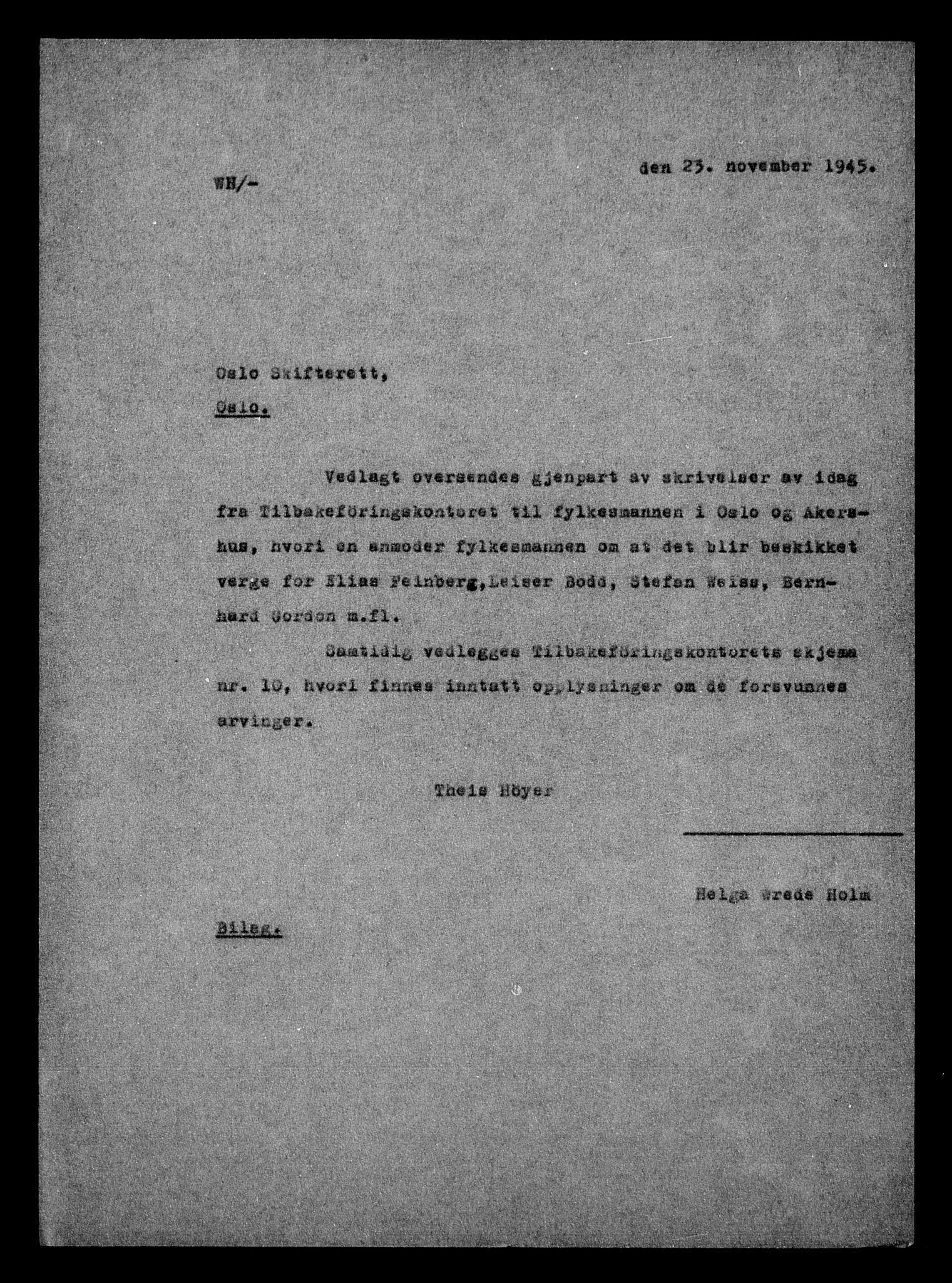 Justisdepartementet, Tilbakeføringskontoret for inndratte formuer, AV/RA-S-1564/H/Hc/Hcc/L0927: --, 1945-1947, s. 12