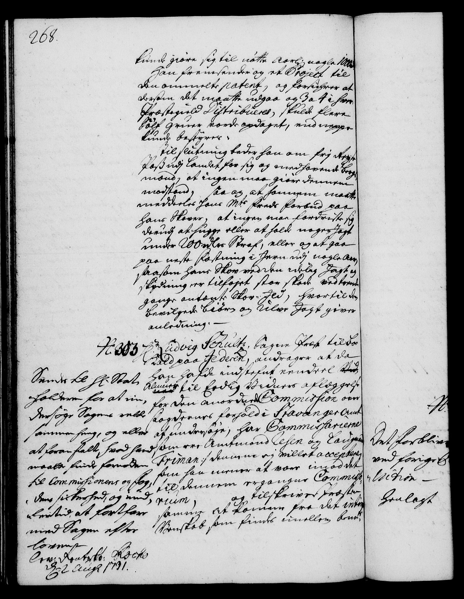 Rentekammeret, Kammerkanselliet, RA/EA-3111/G/Gh/Gha/L0013: Norsk ekstraktmemorialprotokoll (merket RK 53.58), 1731, s. 268