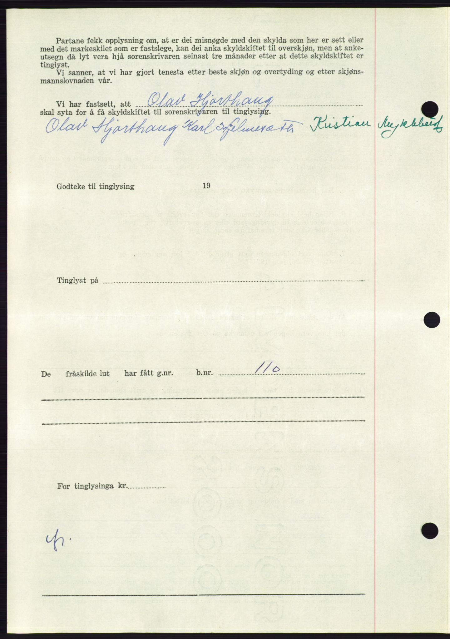 Søre Sunnmøre sorenskriveri, AV/SAT-A-4122/1/2/2C/L0104: Pantebok nr. 30A, 1956-1956, Dagboknr: 1594/1956
