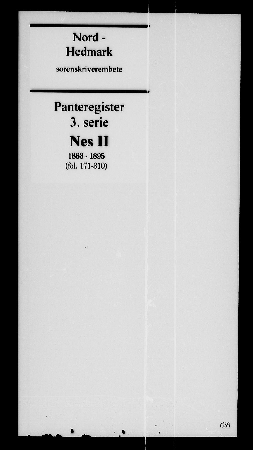 Nord-Hedmark sorenskriveri, SAH/TING-012/H/Ha/Hac/L0005: Panteregister nr. 3.5, 1863-1895