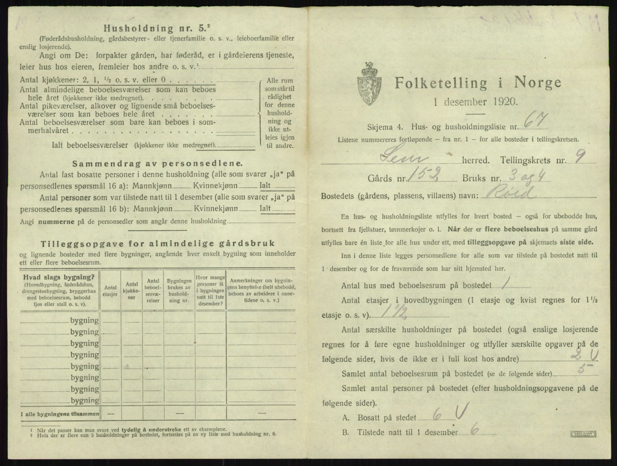 SAKO, Folketelling 1920 for 0721 Sem herred, 1920, s. 2088