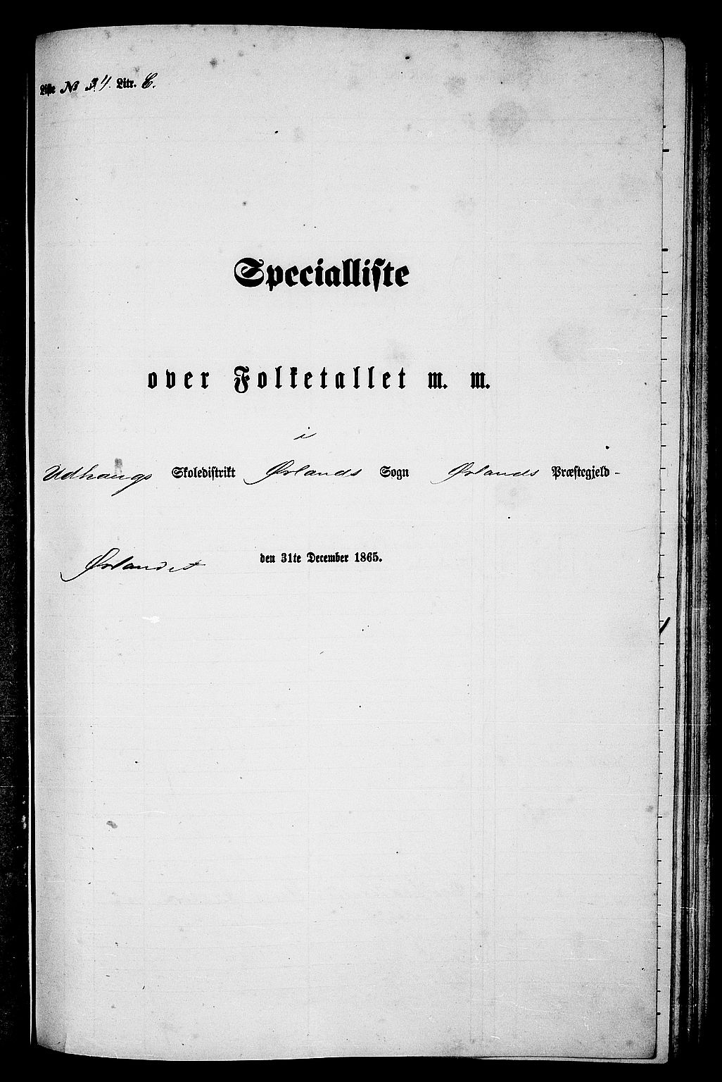 RA, Folketelling 1865 for 1621P Ørland prestegjeld, 1865, s. 94