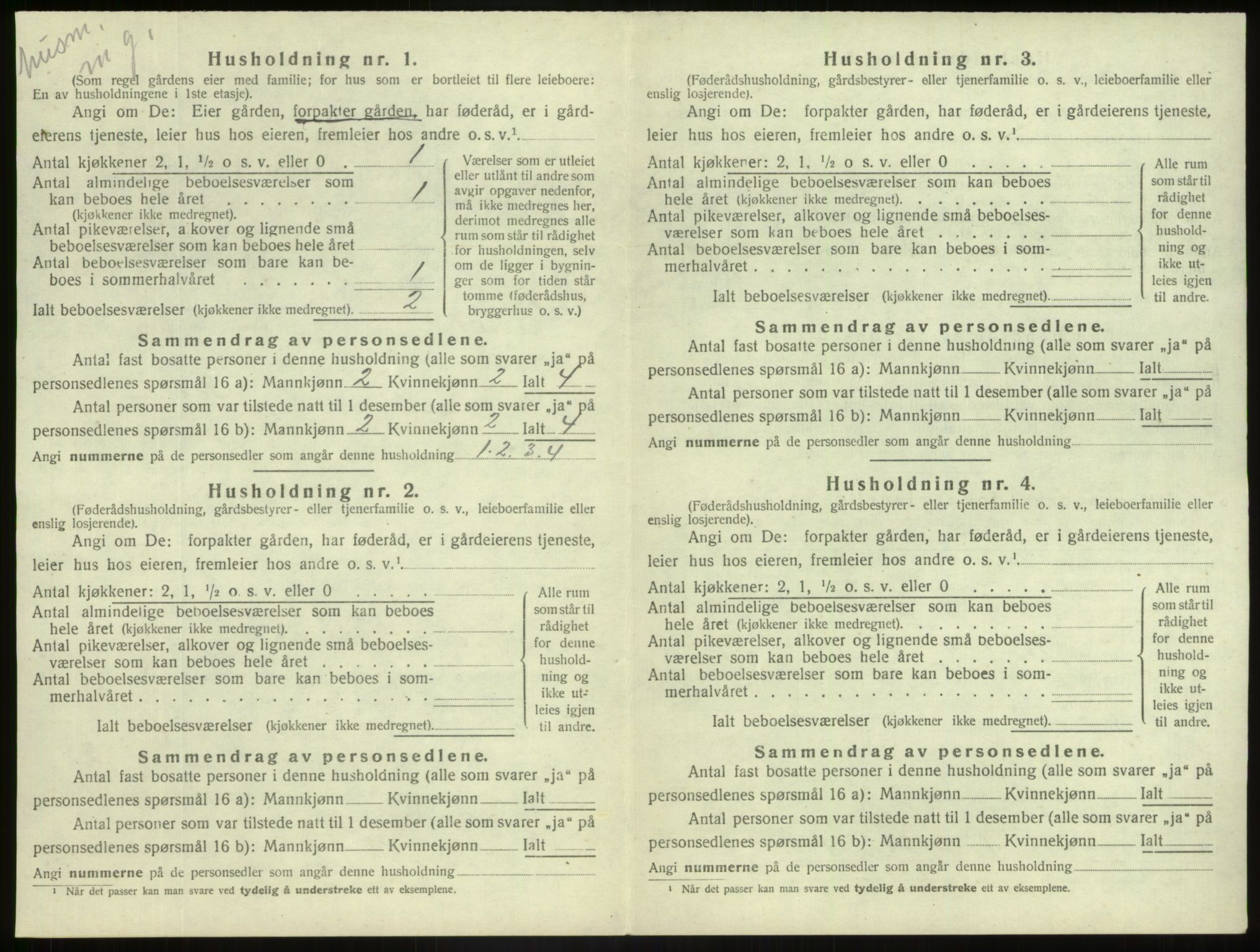 SAB, Folketelling 1920 for 1427 Jostedal herred, 1920, s. 66